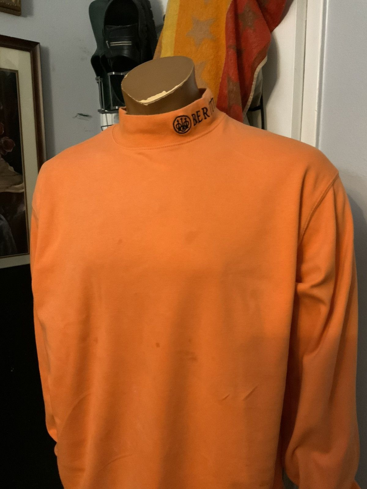 Beretta Beretta Italian Firearms Guns Weapons Orange Mock Neck Shirt Size US M / EU 48-50 / 2 - 18 Thumbnail