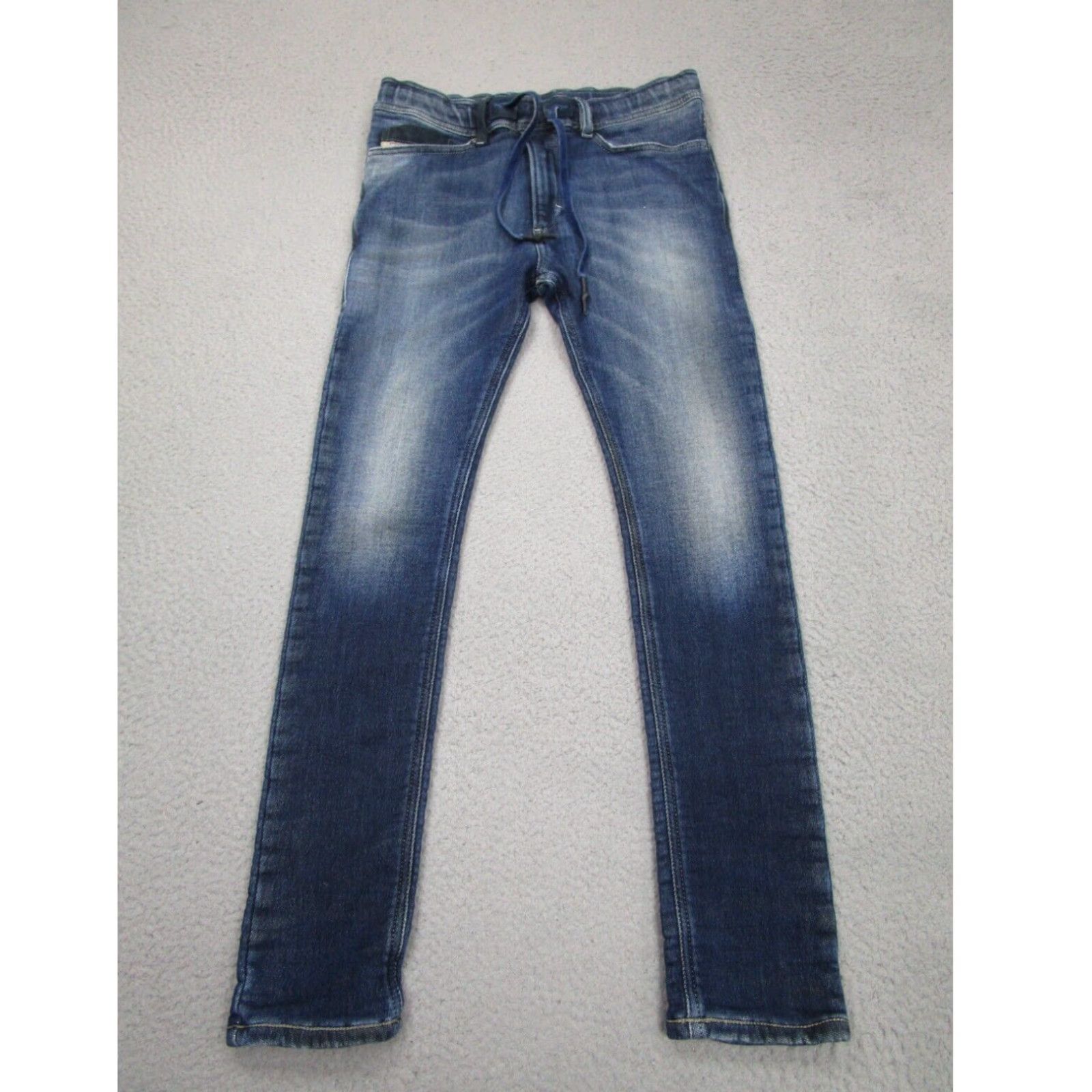 Diesel Diesel Jeans Mens 26 Blue Tepphar Slim Skinny Sweat Pants V Denim Sweatpants Grailed