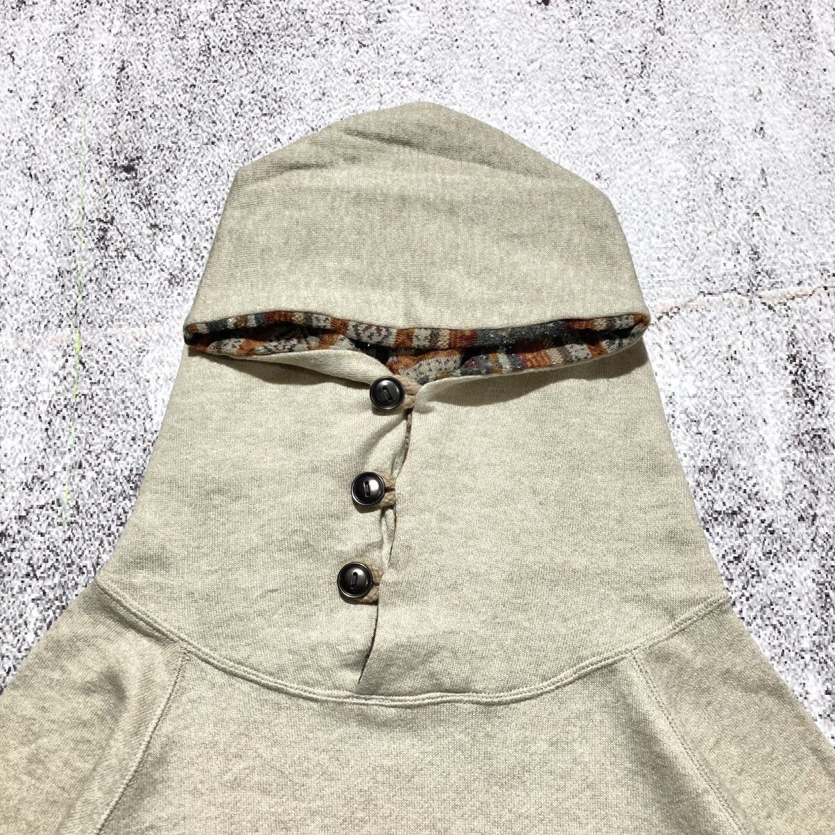 Japanese Brand 2000s Back Number Unique Pullover Hoodie Cream Kapital Style Size US S / EU 44-46 / 1 - 3 Thumbnail