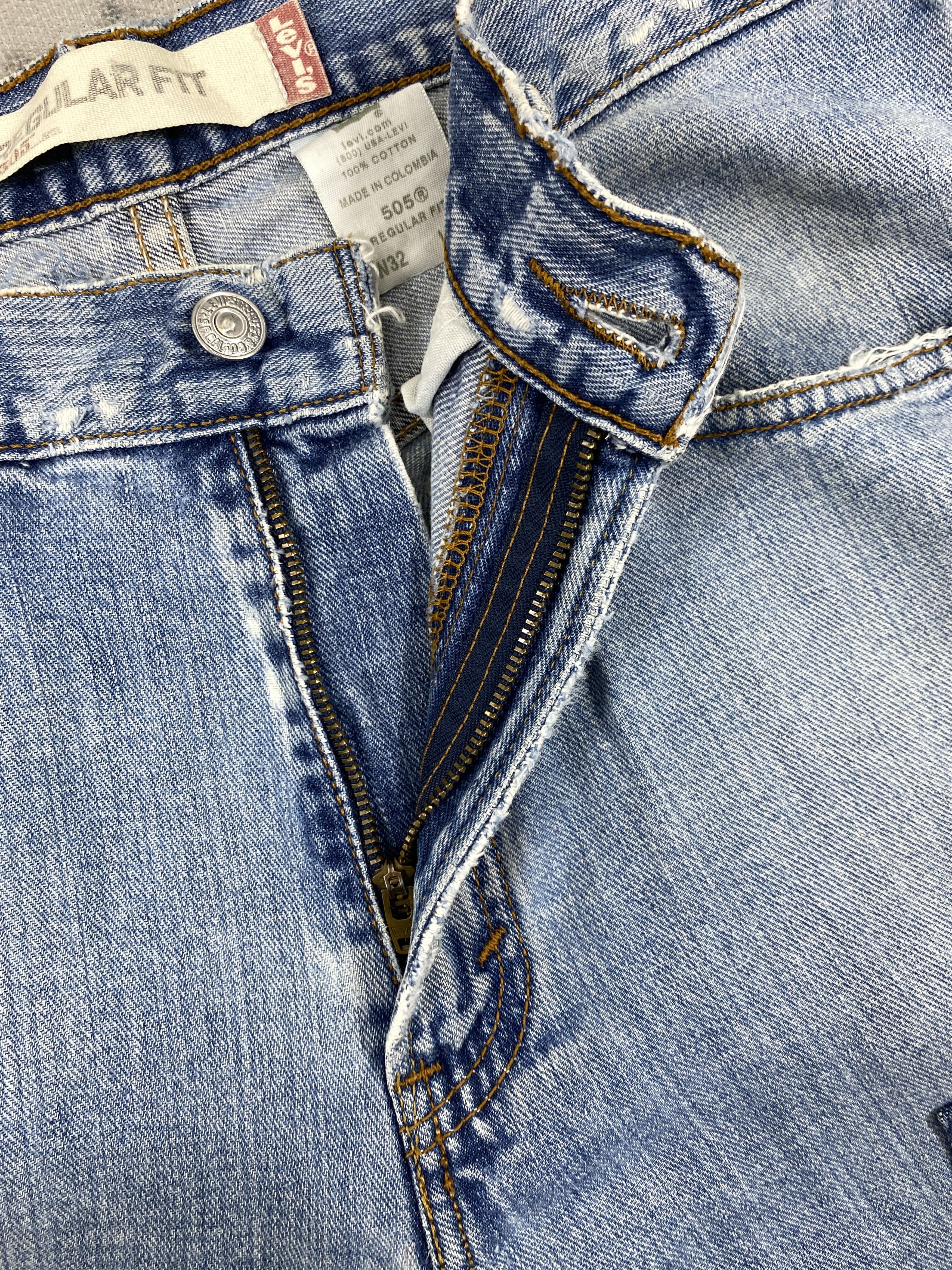 Japanese Brand Light Wash Vintage Levi's 505 Denim 32x31 -JN199 Size US 32 / EU 48 - 6 Thumbnail