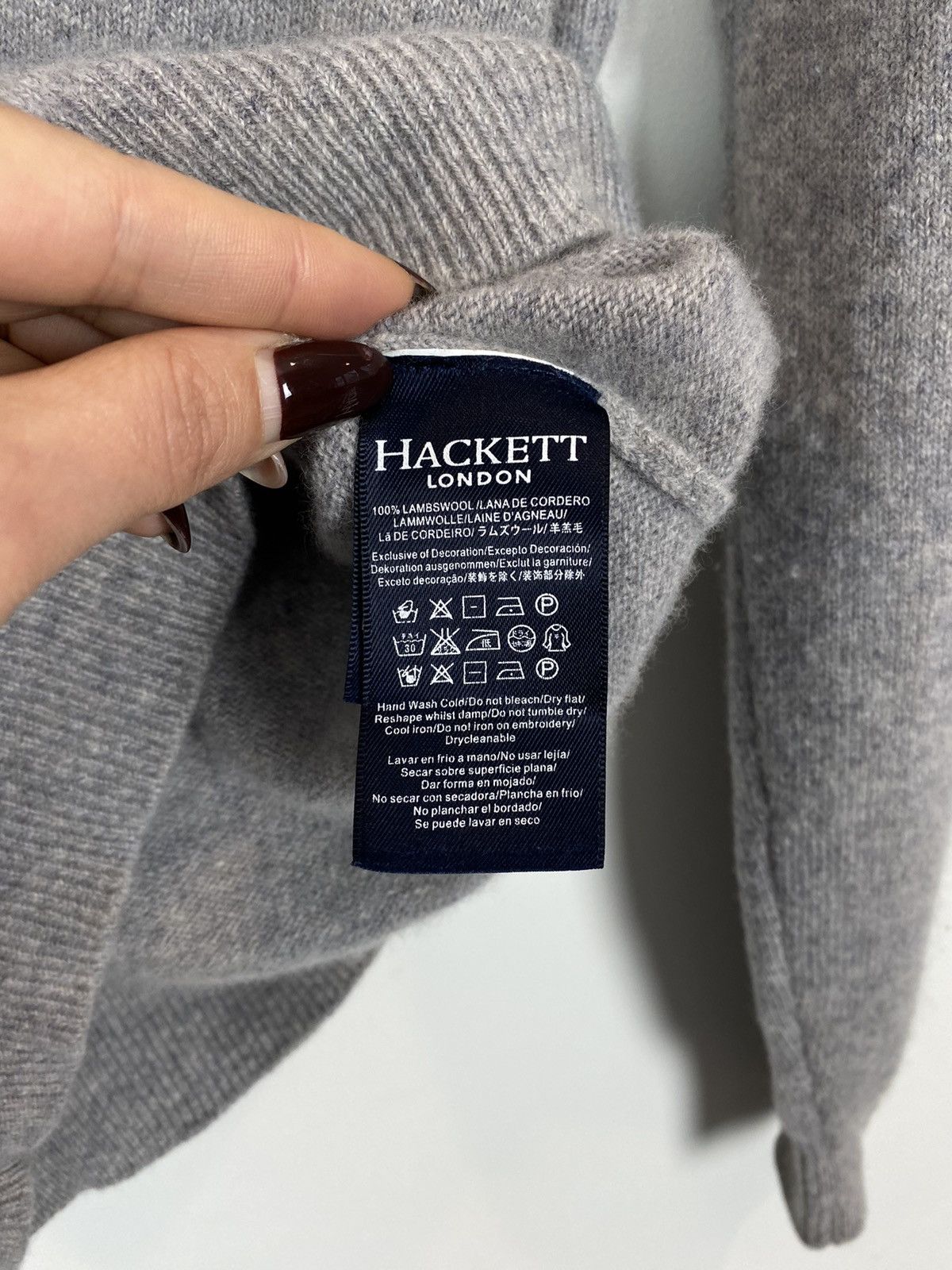Hackett Hackett London Lambs Wool V-neck Jumper Sweater Men’s Size S Size US S / EU 44-46 / 1 - 5 Thumbnail