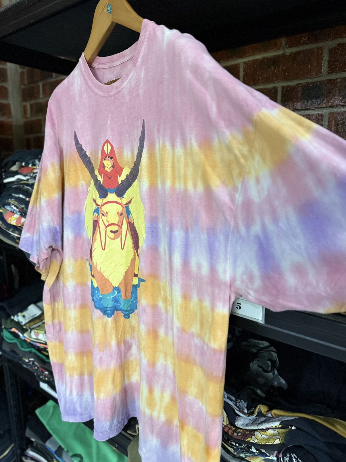 Other Rare Princess Mononoke Anime Japanese Bigsize Faded Tee Size US XXL / EU 58 / 5 - 7 Thumbnail