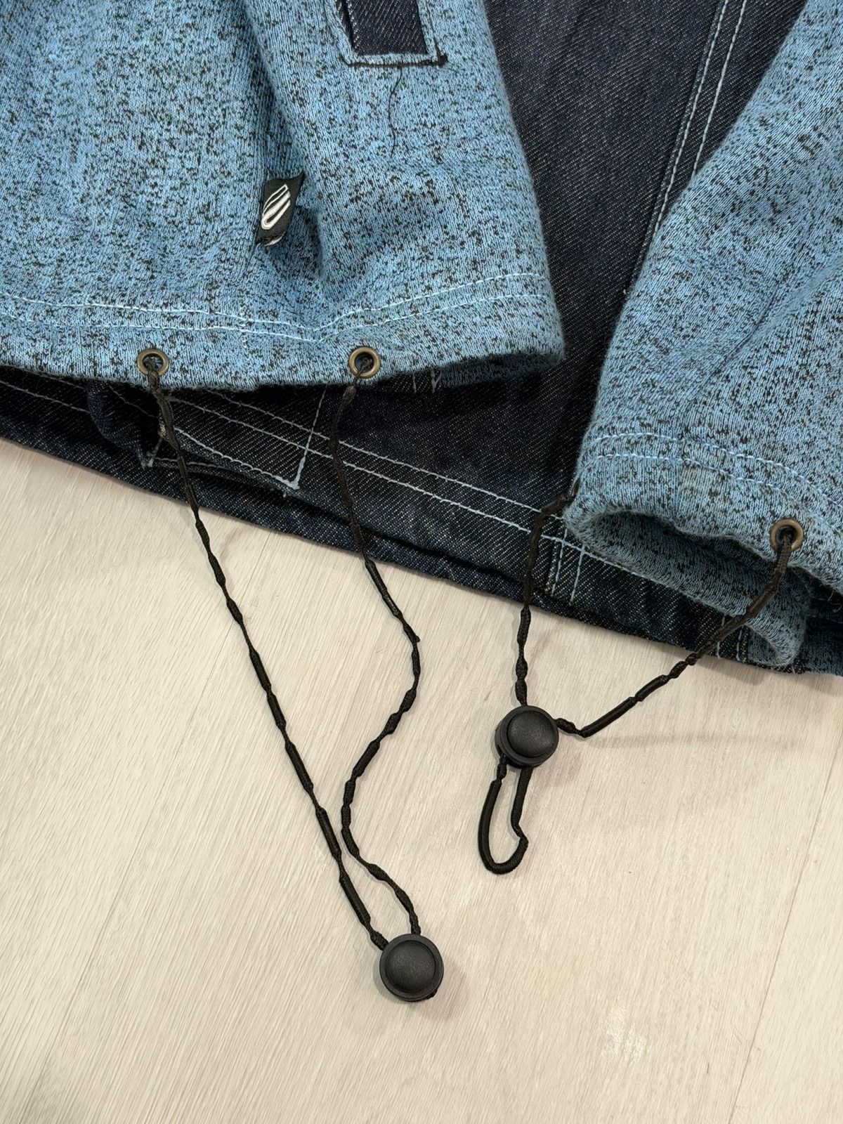 Vintage Vintage 2000s WEBUNLTD Denim/Sweat Switching Jacket XL Y2K Size US XL / EU 56 / 4 - 10 Thumbnail
