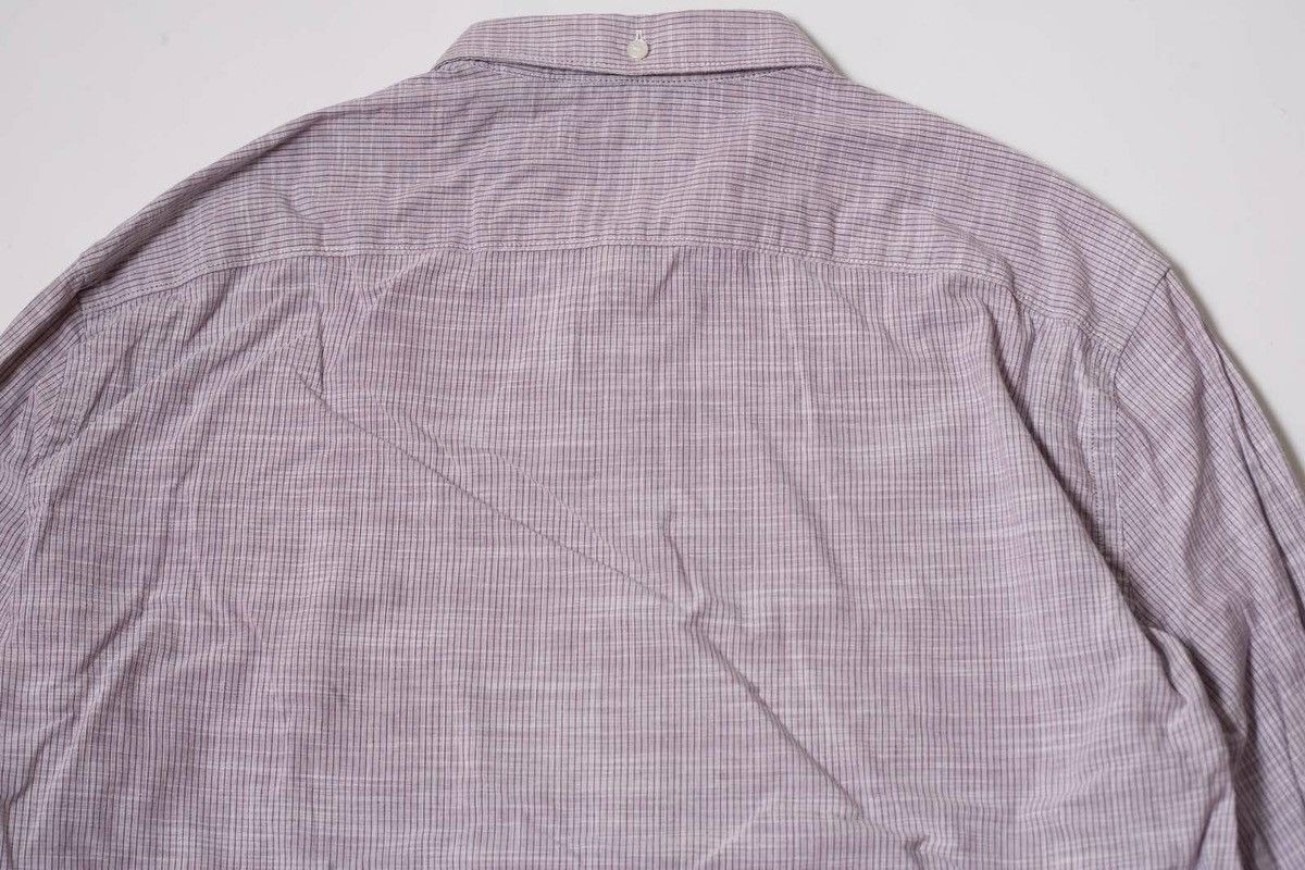 Burberry Burberry Brit Vertical Stripe Logo Cotton Shirt Size US L / EU 52-54 / 3 - 12 Thumbnail