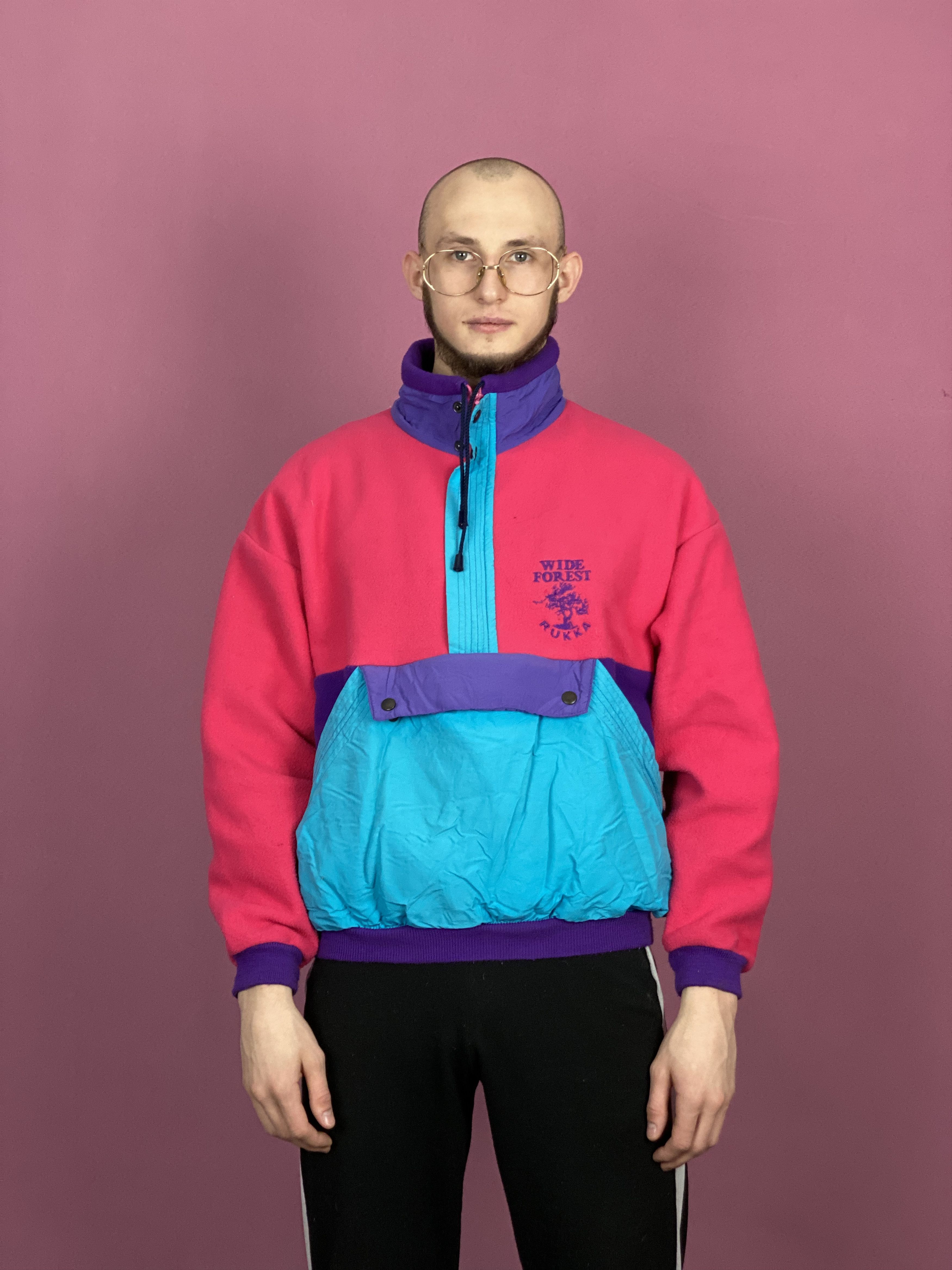 Vintage 90s Rukka Vintage Men's Half Zip Fleece - M Size US M / EU 48-50 / 2 - 1 Thumbnail