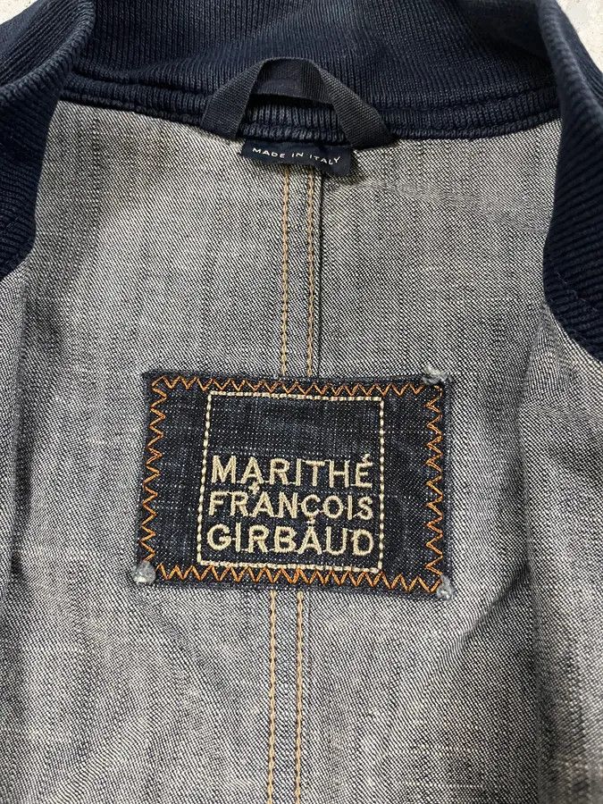 Marithe + Francois Girbaud 2000s Marithé + François Girbaud Buttoned Denim Jacket Size S / US 4 / IT 40 - 9 Thumbnail