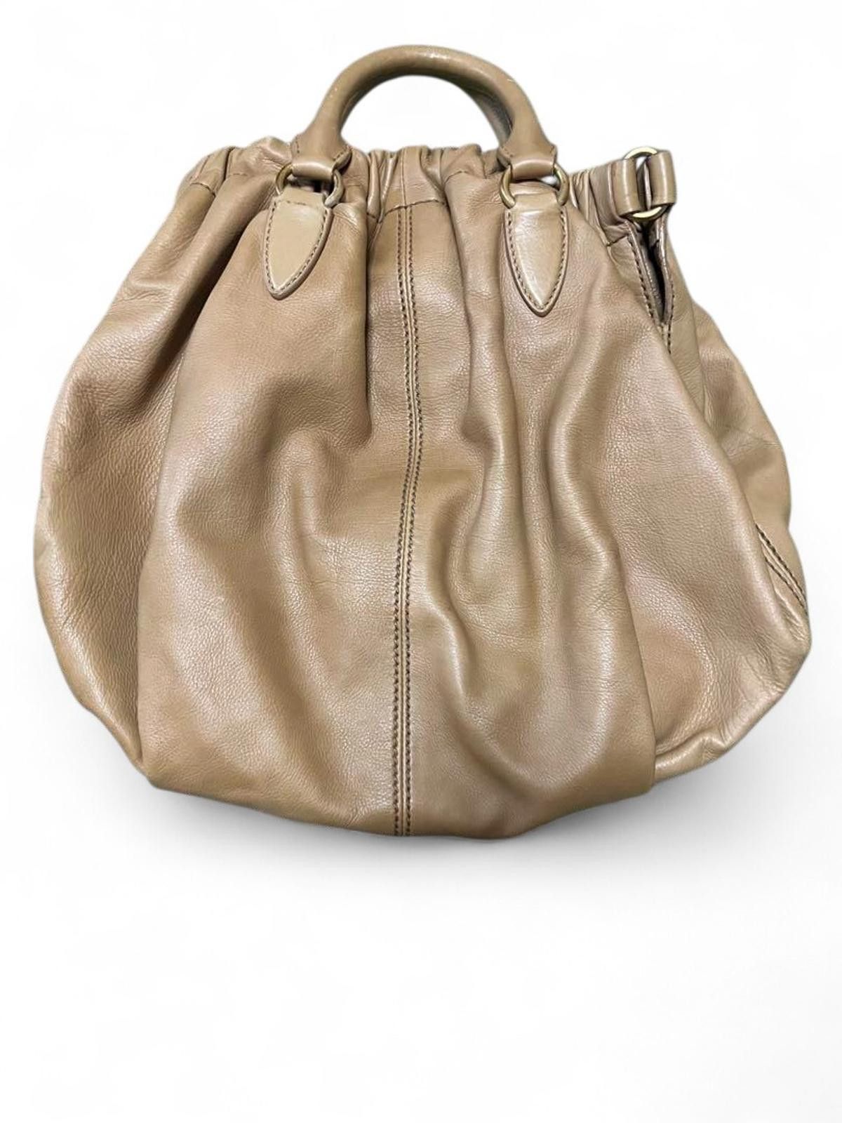 Miu Miu Miu Miu - Beige Leather Handbag Size ONE SIZE - 2 Thumbnail