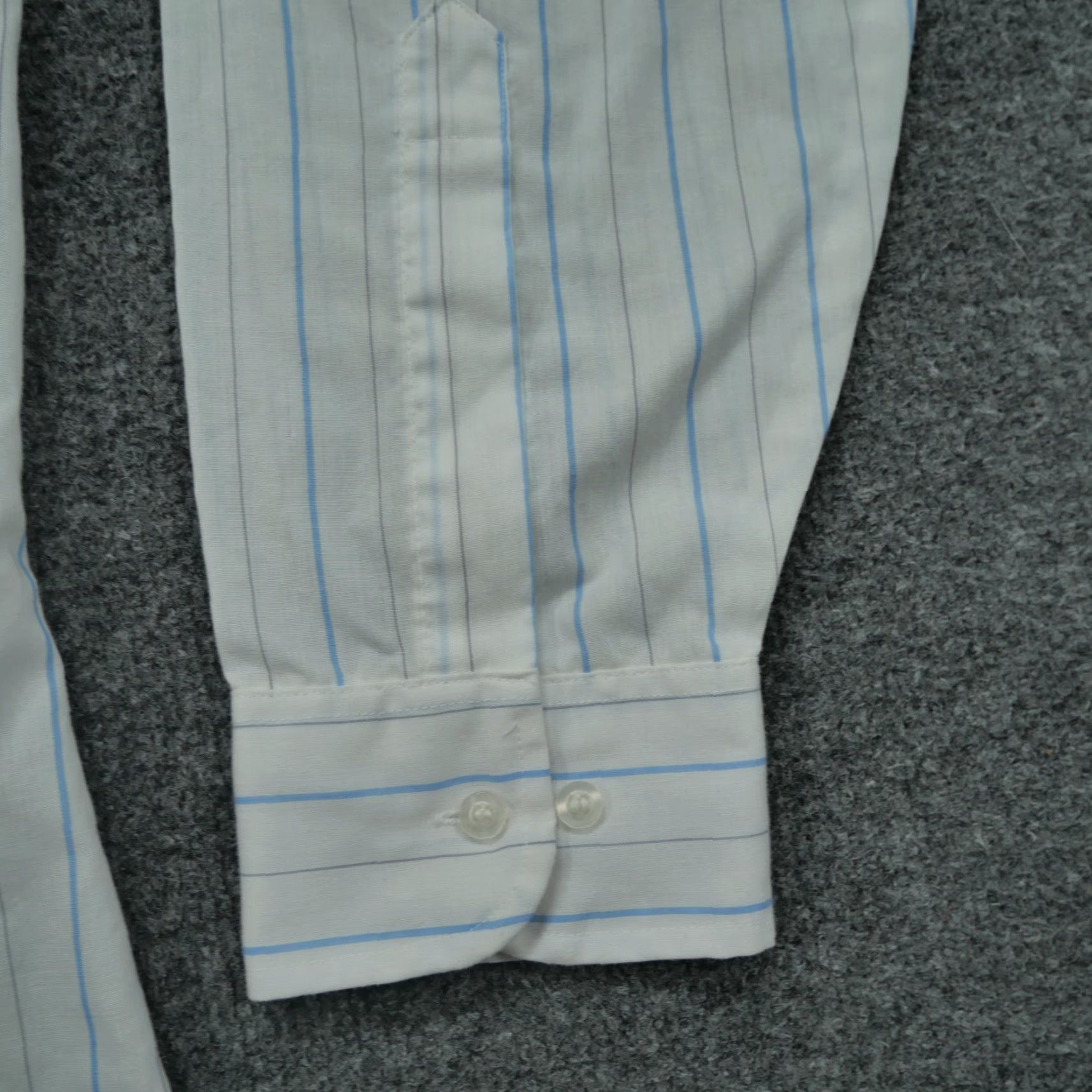 Vintage VINTAGE Gentry Shirt Mens XL White Striped Button-Up Fitted Shirt 80s Size US XL / EU 56 / 4 - 2 Thumbnail