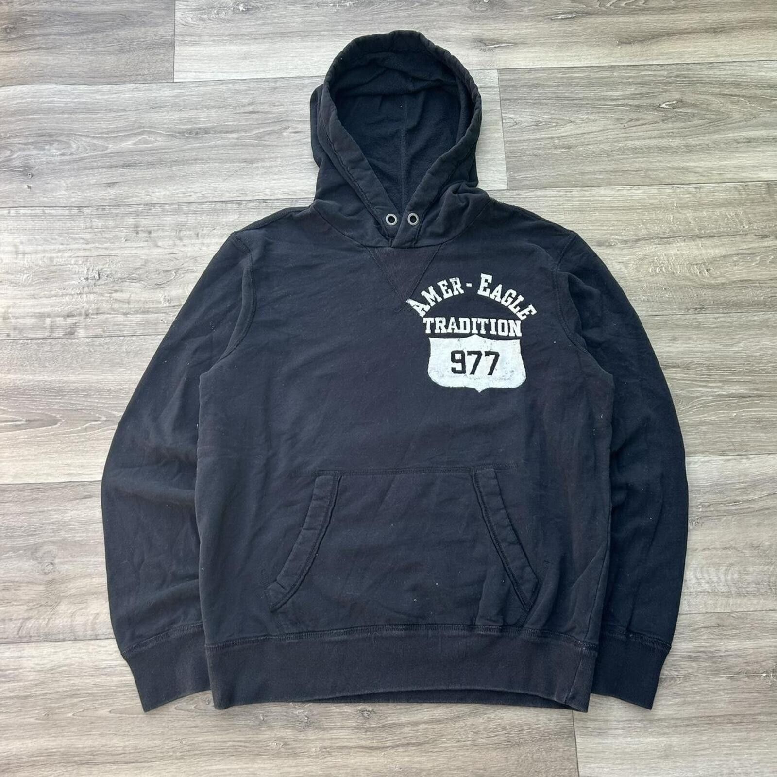 Other Vintage y2k 00’s Sick American Eagle 1997 Black Hoodie M Size US M / EU 48-50 / 2 - 2 Thumbnail