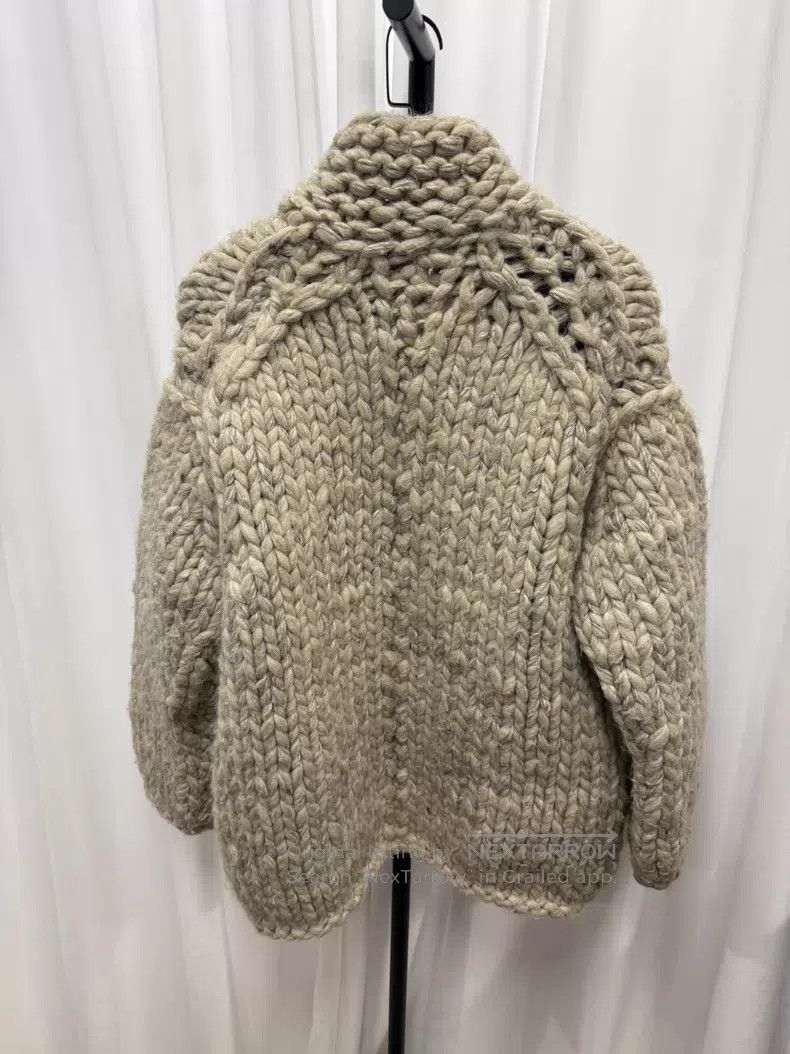 Yohji Yamamoto YOHJI YAMAMOTO Super Chunky Heavy Knit Sweater Coat Size L / US 10 / IT 46 - 5 Thumbnail