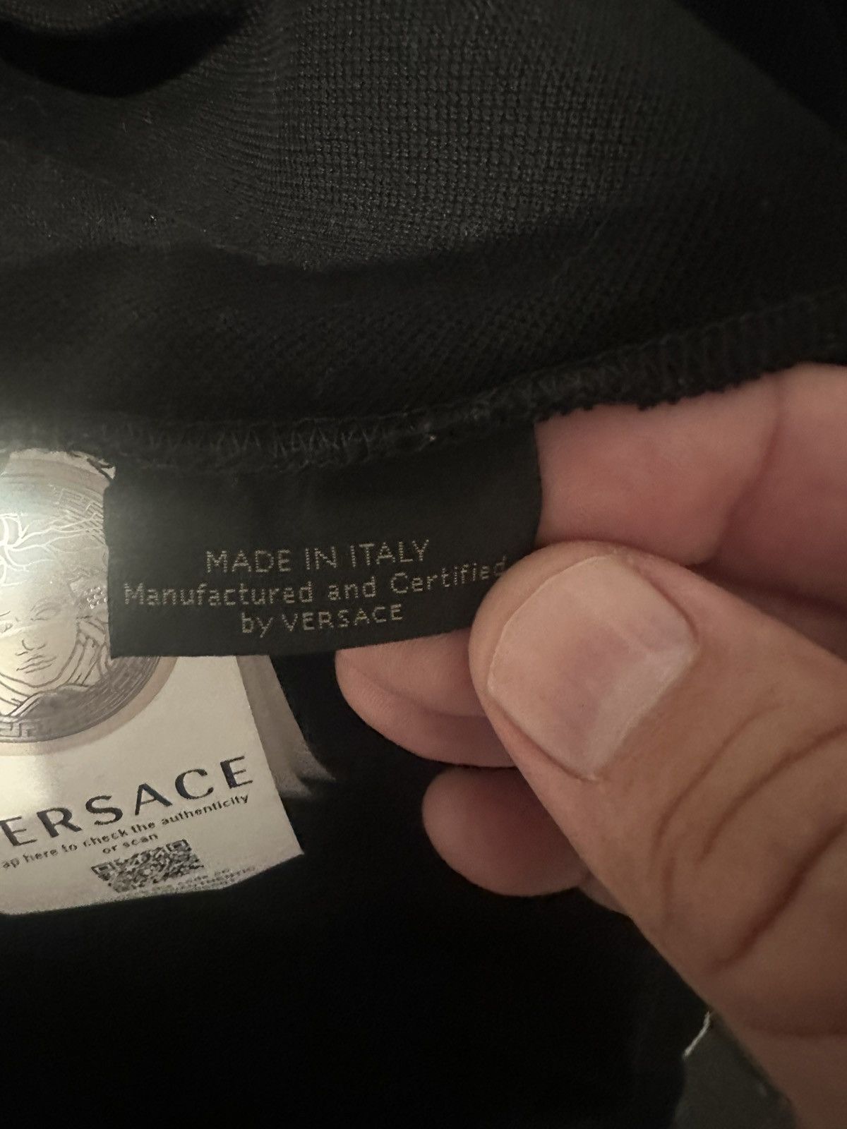 Versace Versace Baroque Collar Polo Black Gold Medusa Trim Small Size US XS / EU 42 / 0 - 10 Thumbnail