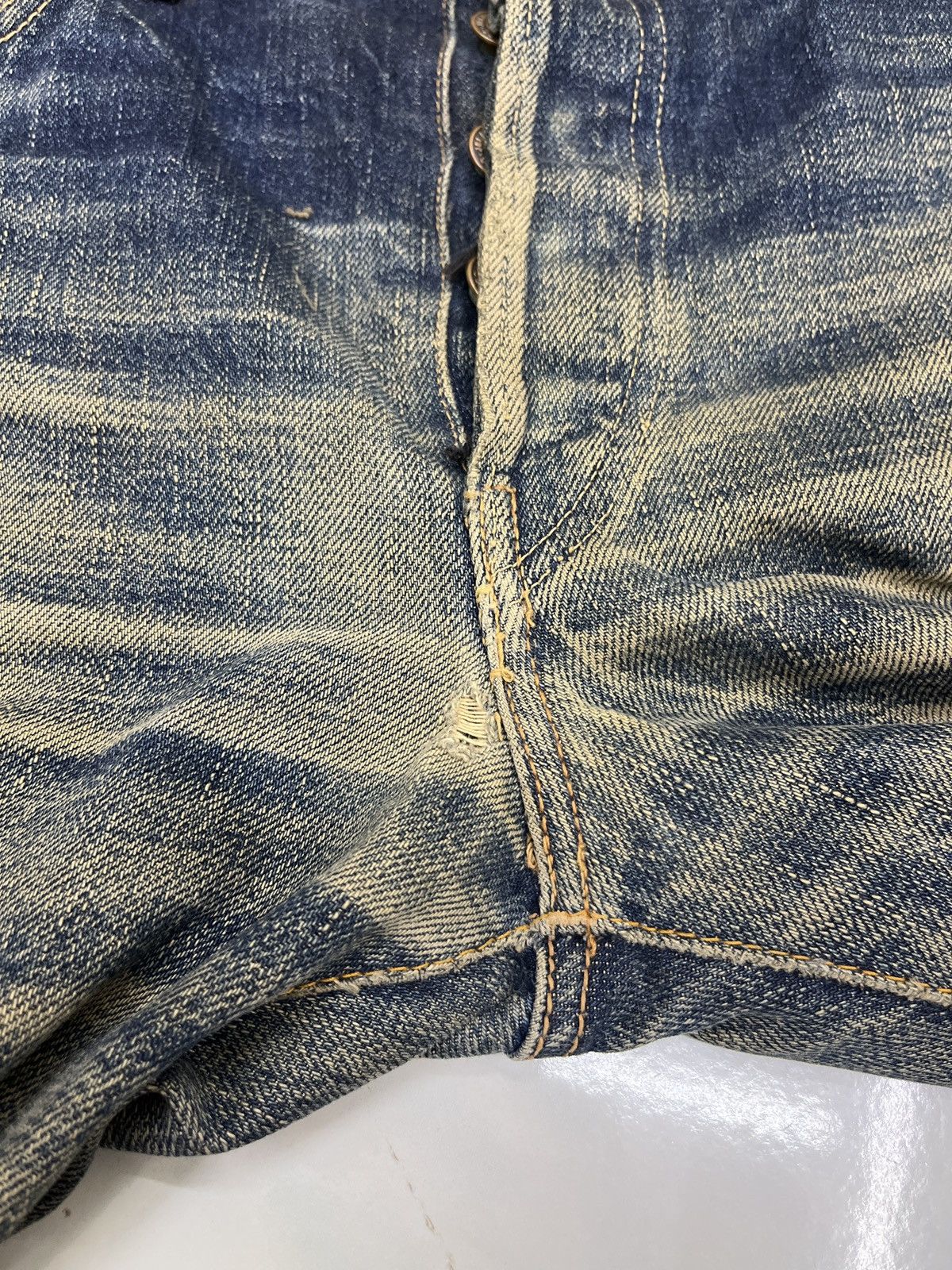 Vintage 🔥🔥🔥ARCHIVE VTG JELADO JAPAN FADED ART SELVEDGE DENIM Size US 31 - 13 Thumbnail
