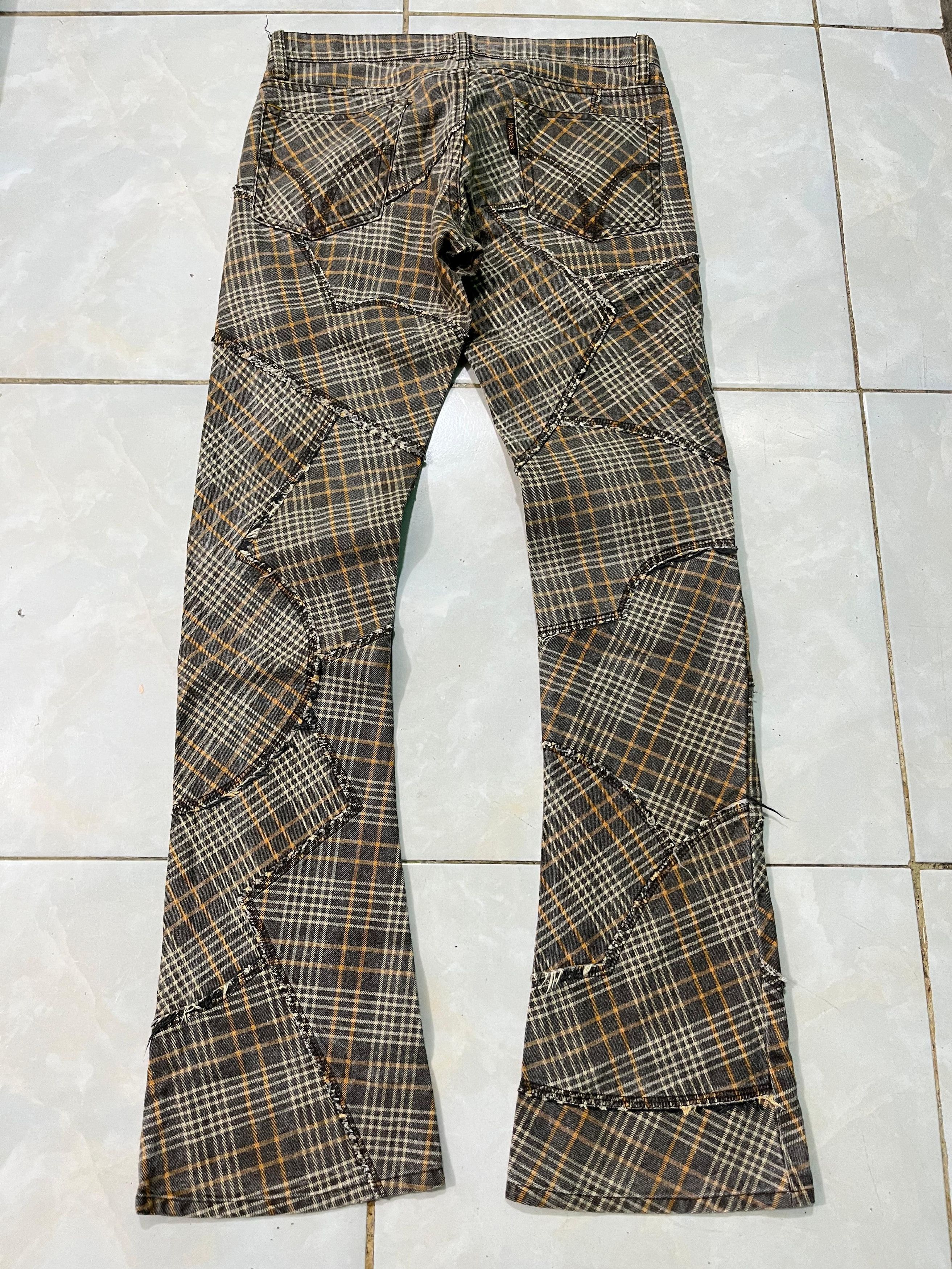 Hysteric Glamour Hysteric Glamour Patchwork Flared Pants Size US 29 - 2 Thumbnail