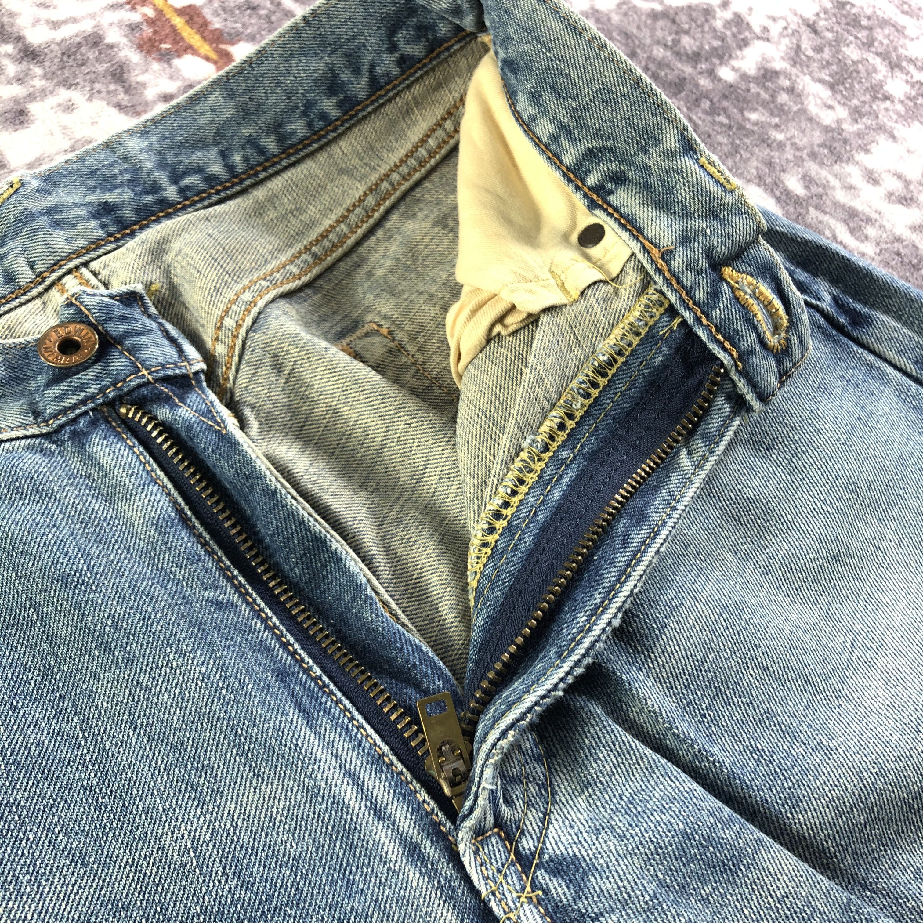 Edwin Vintage Blue Wash Edwin 505 Selvedge Jeans-JM3651 Size US 28 / EU 44 - 8 Thumbnail