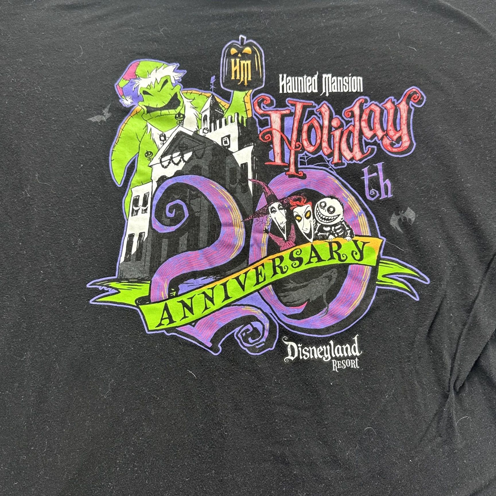 Disney Disney Shirt 2XL Black Haunted Mansion Holiday 20th Anniversary Disneyland Tee Graphic Print Mens Size US XXL / EU 58 / 5 - 2 Thumbnail