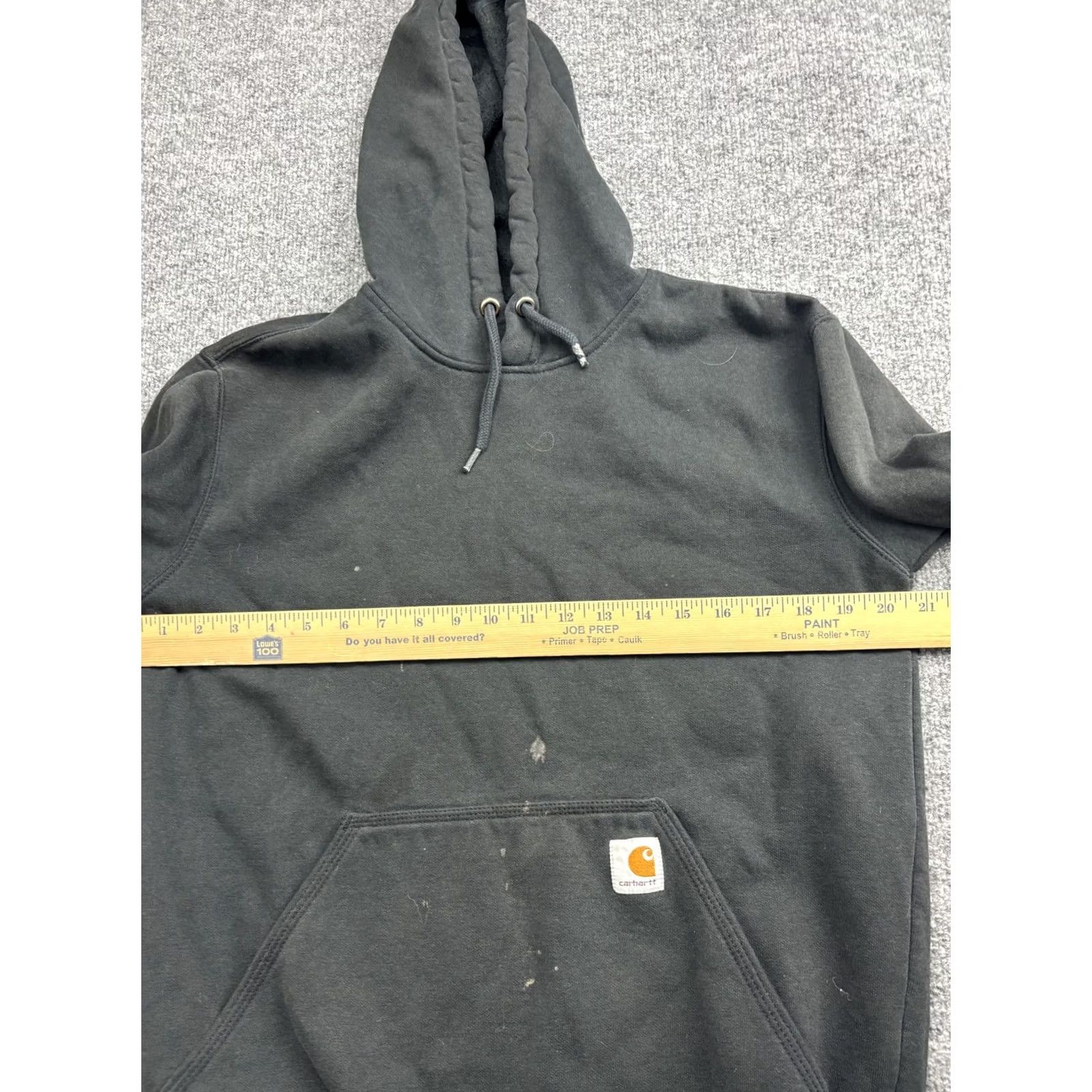 Carhartt Carhartt Hoodie Mens Small Black Pullover Fleece Sweatshirt Loose Fit TS0121 Size US S / EU 44-46 / 1 - 5 Thumbnail