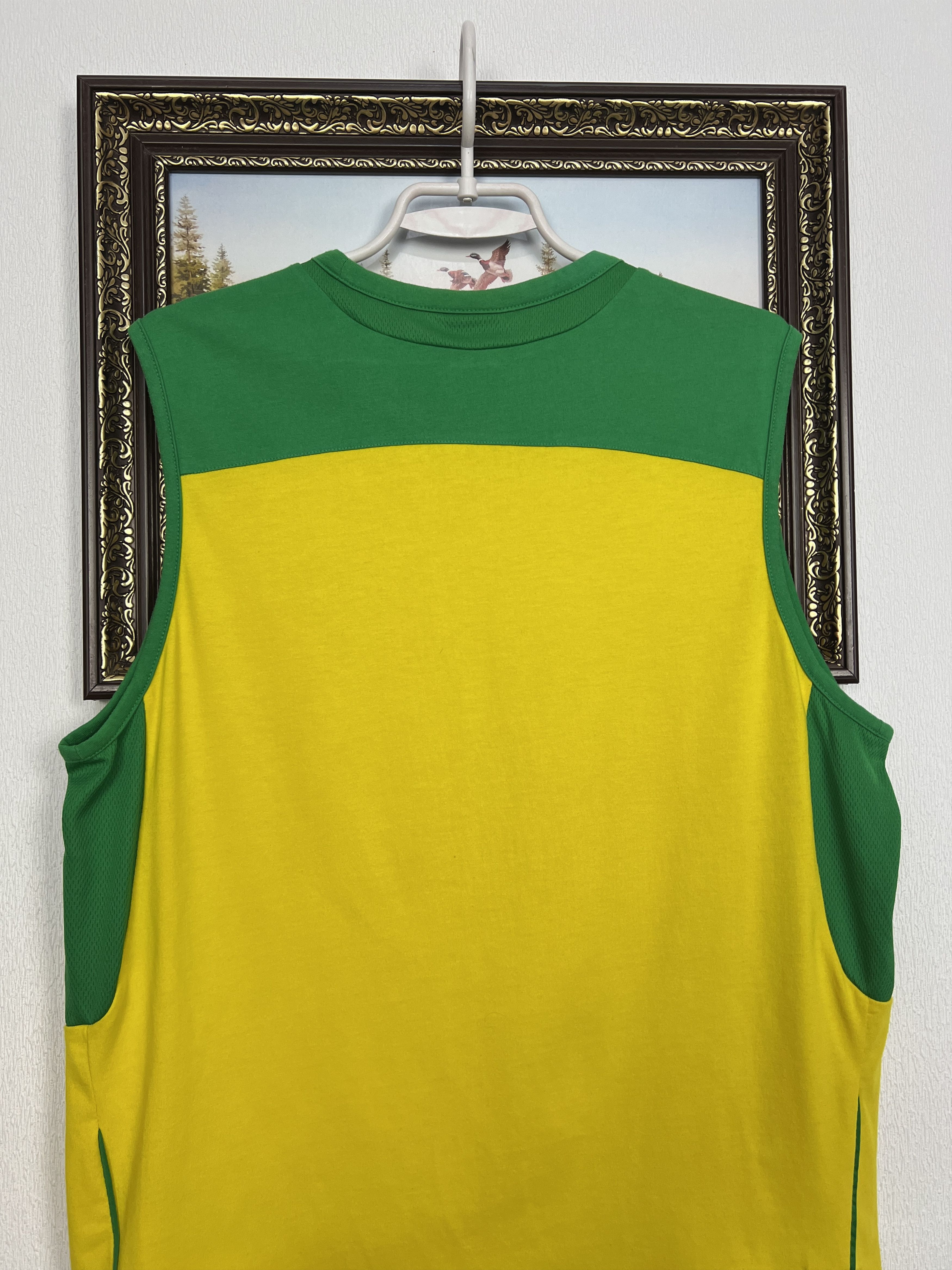 Adidas Brazil Football Train Vest Shirt Soccer World Cup Jersey Size US L / EU 52-54 / 3 - 9 Thumbnail