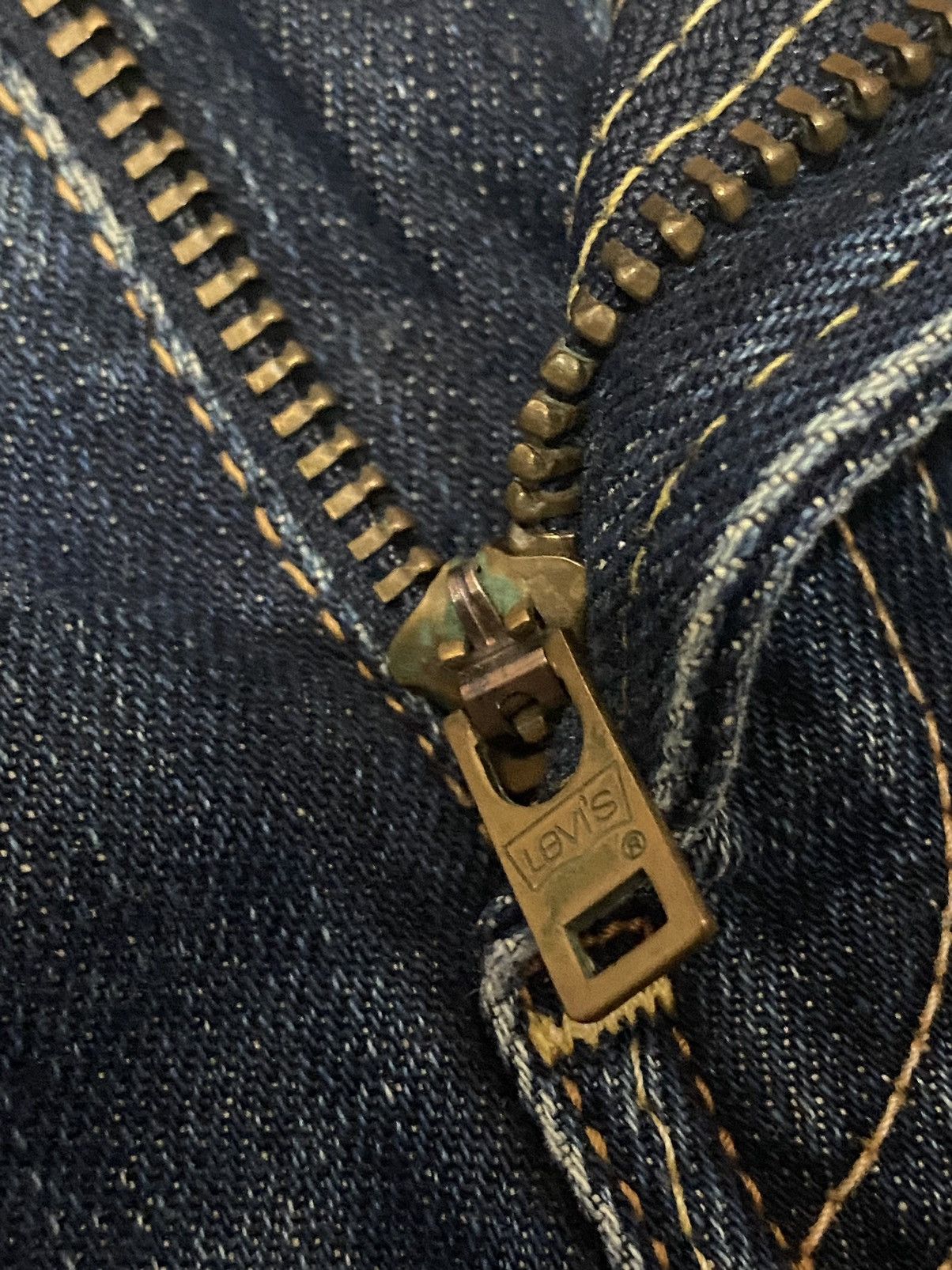 Japanese Brand × Levi's × Vintage Vintage Levis 502 Selvedge 4459 Button Distress Straight d' Size US 33 - 17 Thumbnail