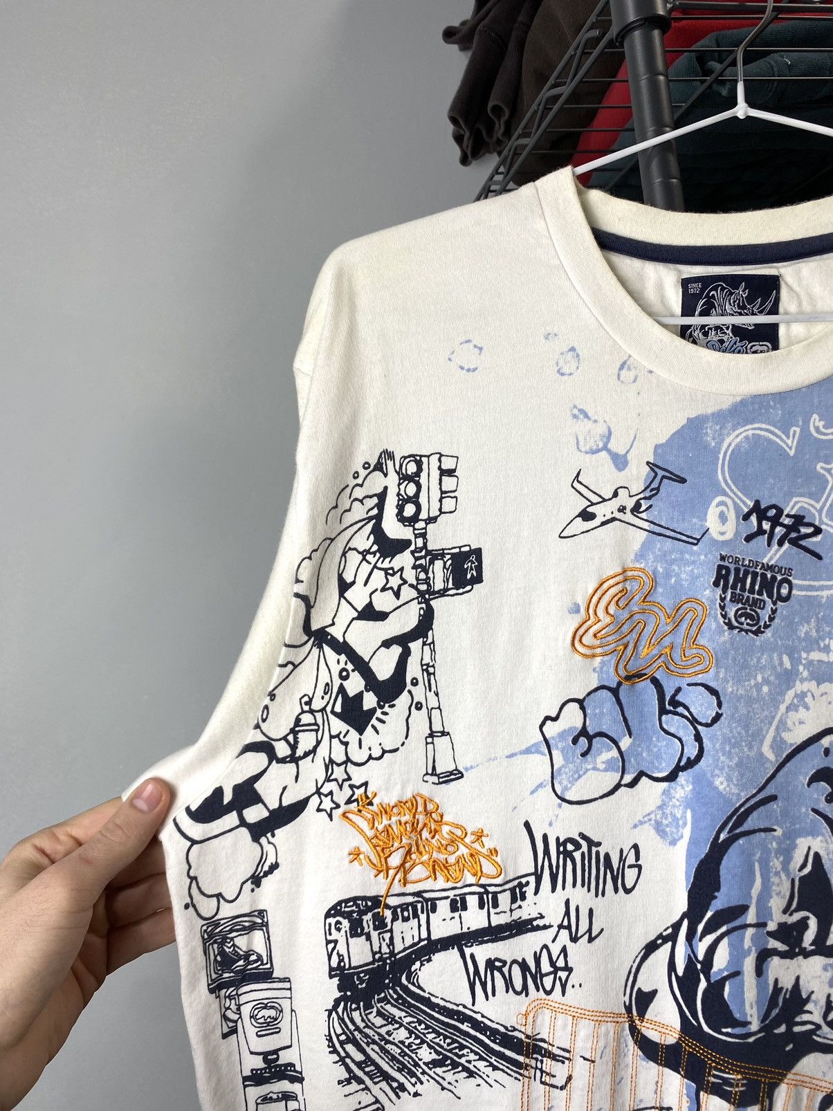 Ecko Unltd. × Rap Tees × Vintage Vintage Ecko Unltd Art T Shirt Size US XL / EU 56 / 4 - 6 Thumbnail