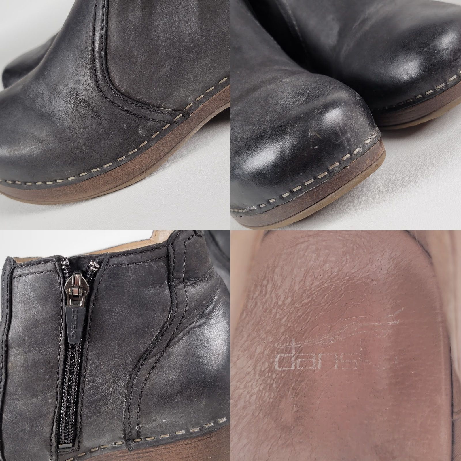 Dansko Dansko Bootie Women Black Nubuck Zip-Up Barbara 37 EU 7 US Boots Mid Heel Block Heel Solid Bohemian City Going Out Fall Winter Spring Size US 7 / IT 37 - 9 Thumbnail