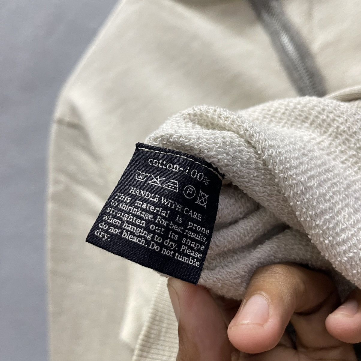 45rpm 45rpm Vintage Zip-Up Sweatshirt – Made in Japan (Off-White) Size US M / EU 48-50 / 2 - 9 Thumbnail