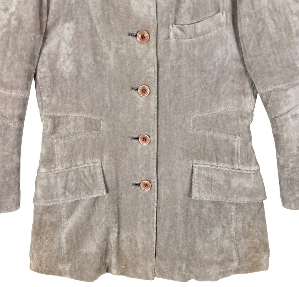 Issey Miyake Issey Miyake Women Velvet Blazer Jacket Size M / US 6-8 / IT 42-44 - 7 Thumbnail