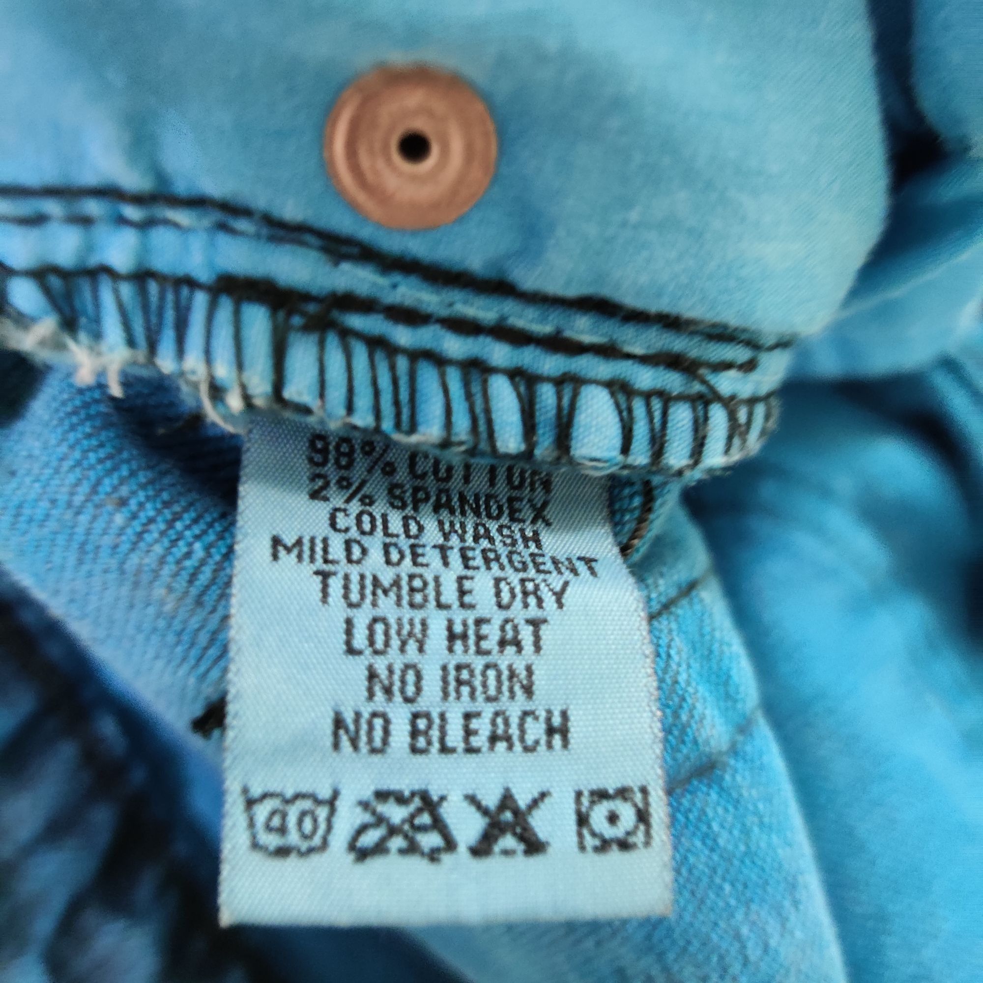 Lip Service Lip Service Juniors Jeans Denim Skinny Jeans Turquoise Blue Size 31" - 5 Thumbnail