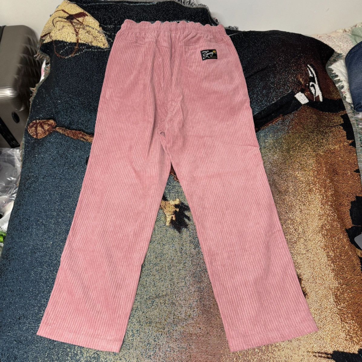 Stussy STUSSY MIX WALE CORDUROY BEACH PANT ROSE PINK Size US 34 / EU 50 - 3 Thumbnail