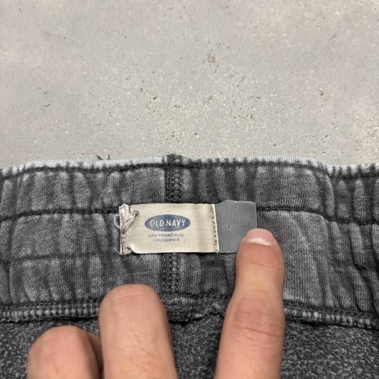Japanese Brand × Vintage Crazy Vintage Y2K/2000s Baggy Faded Grey Distressed Skater Sweatpants! Size US 36 / EU 52 - 7 Thumbnail