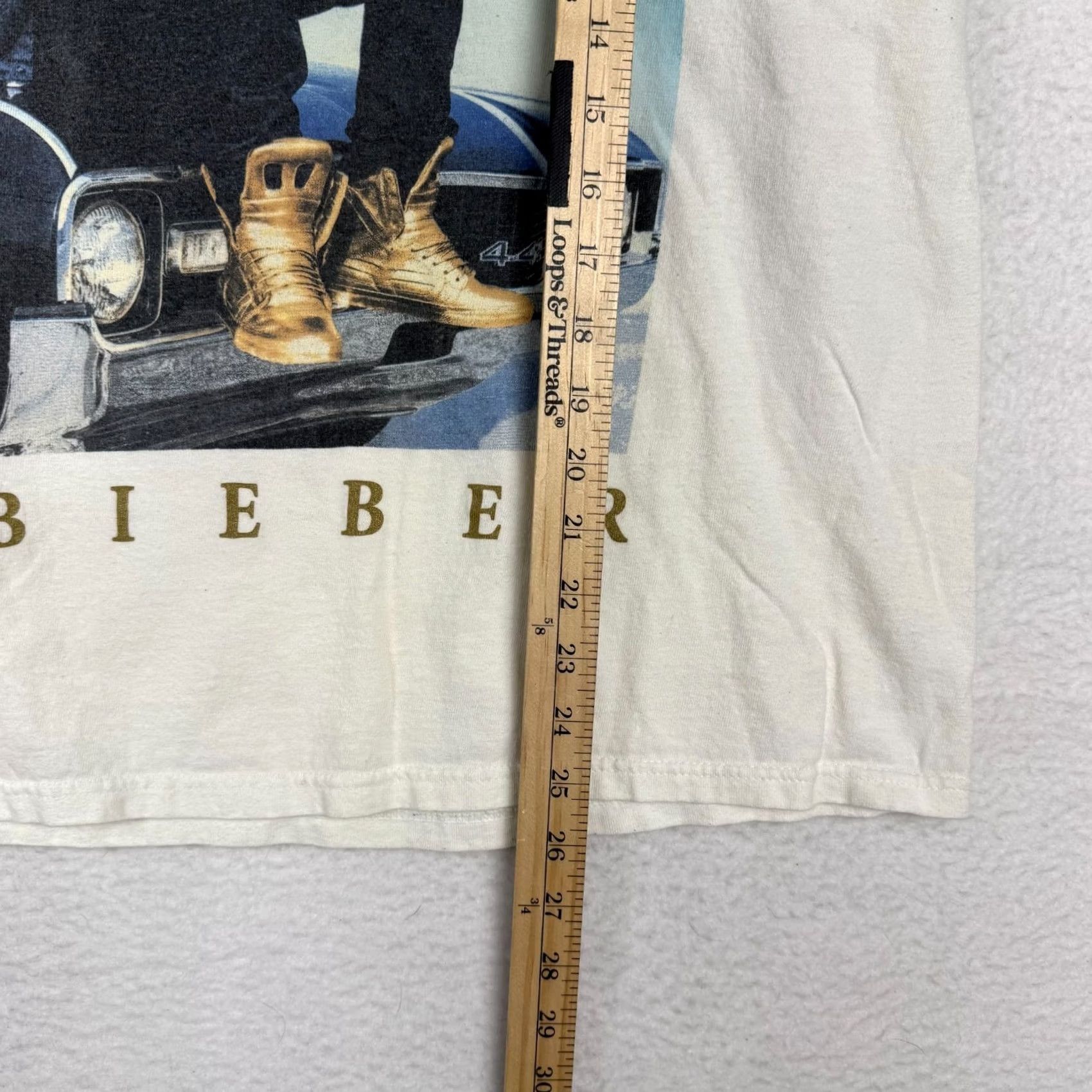 Vintage Justin Bieber Believe Tour 2012/2013 Concert White Graphic T Shirt Band Shirt Mens M White Band Music Short Sleeve Crew Neck Regular Fit Size US M / EU 48-50 / 2 - 5 Thumbnail
