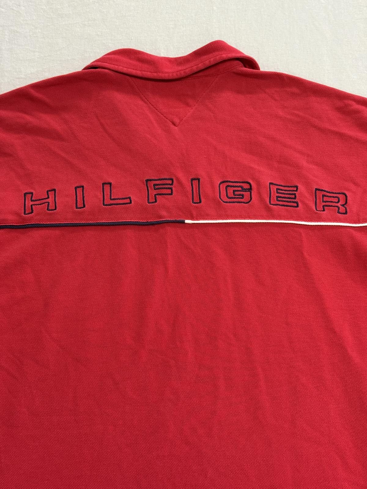 Tommy Hilfiger Y2K Tommy Hilfiger Red Polo Hilfiger Embroidered - XL Size US XL / EU 56 / 4 - 5 Thumbnail