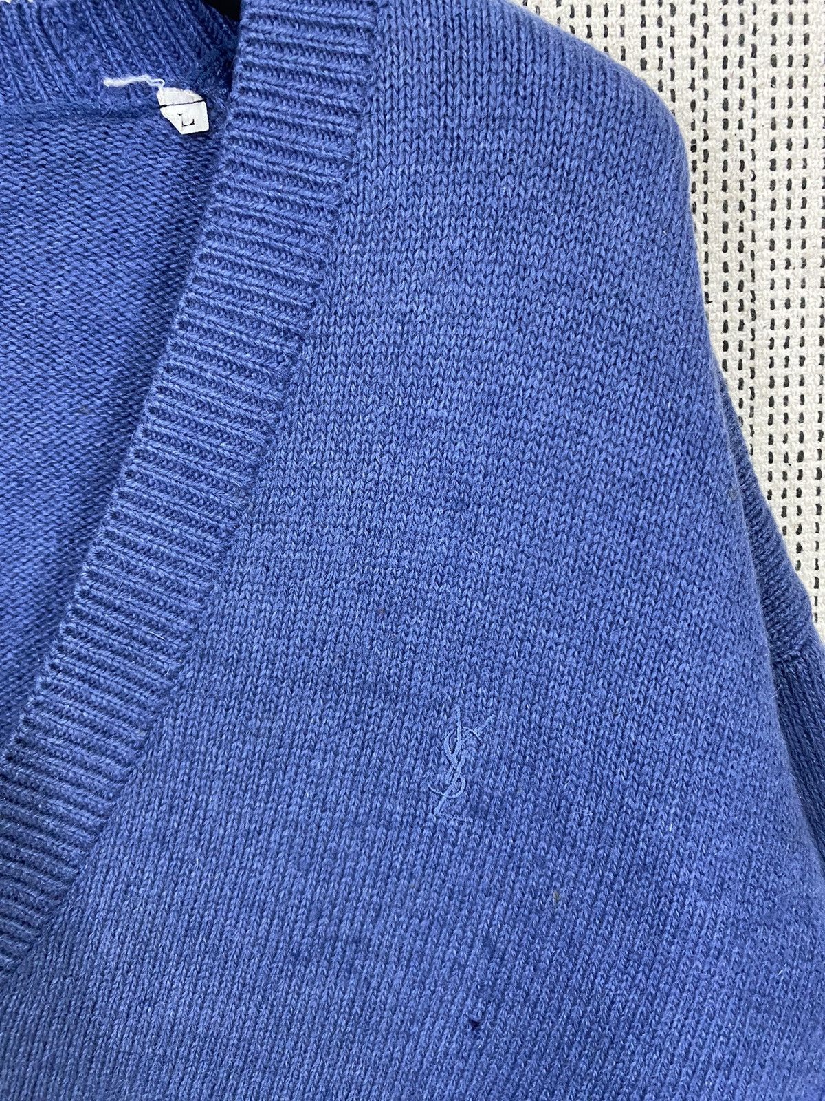 Yves Saint Laurent YvesSaintlaurent tricots cardigan wool nice design Size US L / EU 52-54 / 3 - 7 Thumbnail