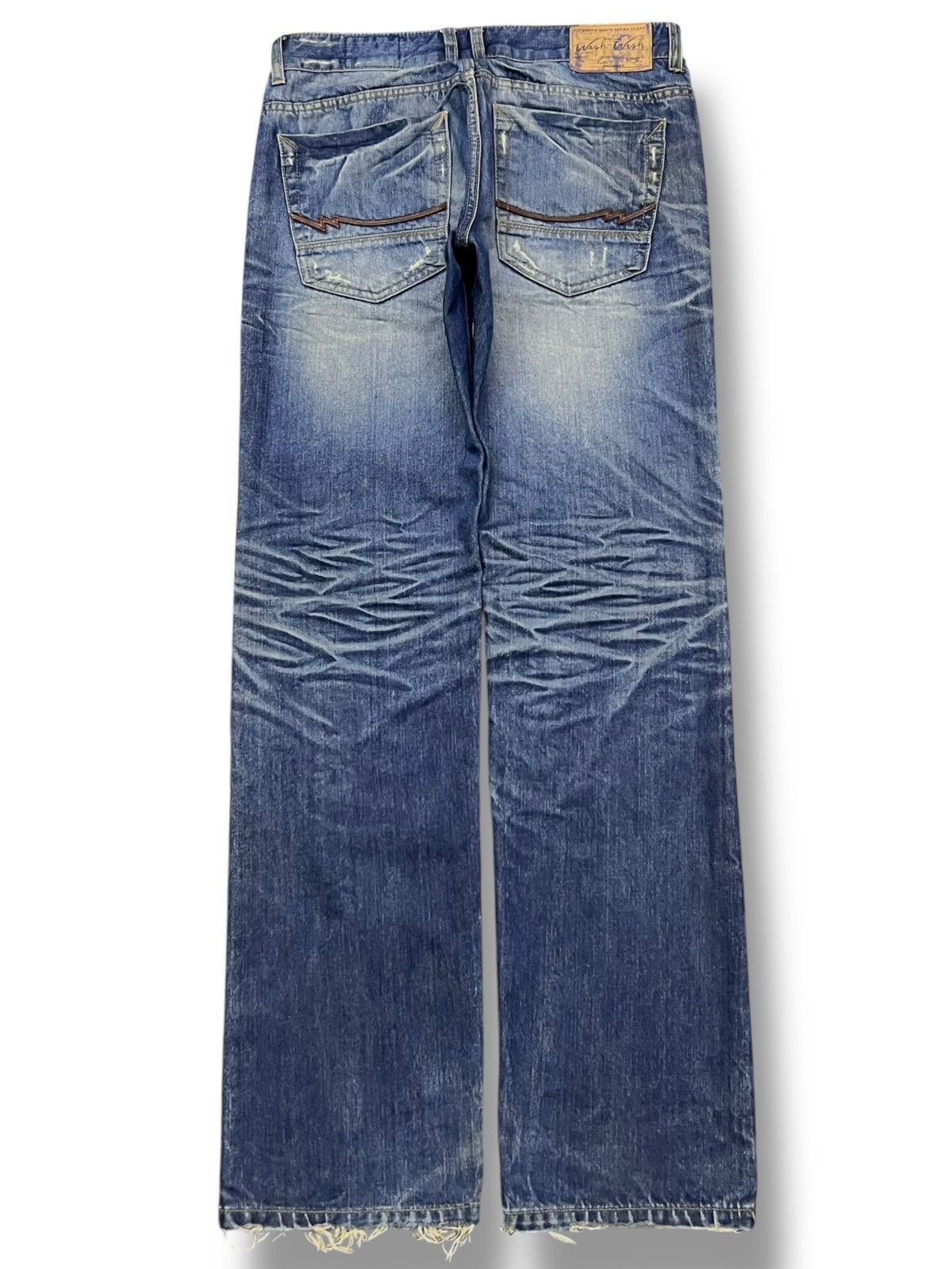 Japanese Brand Vintage The Wash & Wash Blue Denim - Mud Wash Jeans Size US 32 / EU 48 - 3 Thumbnail