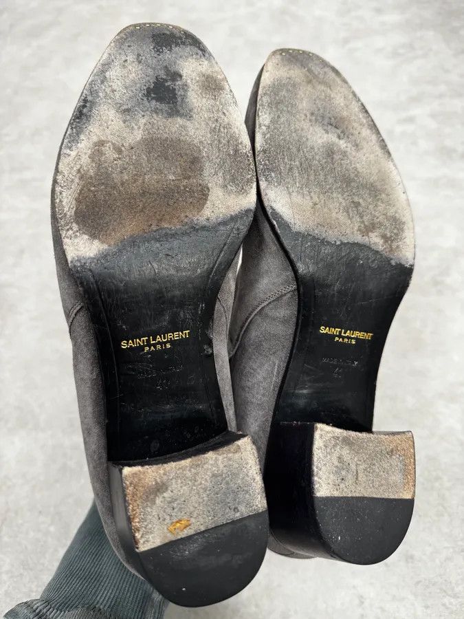 Saint Laurent Paris Saint Laurent Grey Suede Jodhpur Boots Size US 8 / EU 41 - 6 Thumbnail