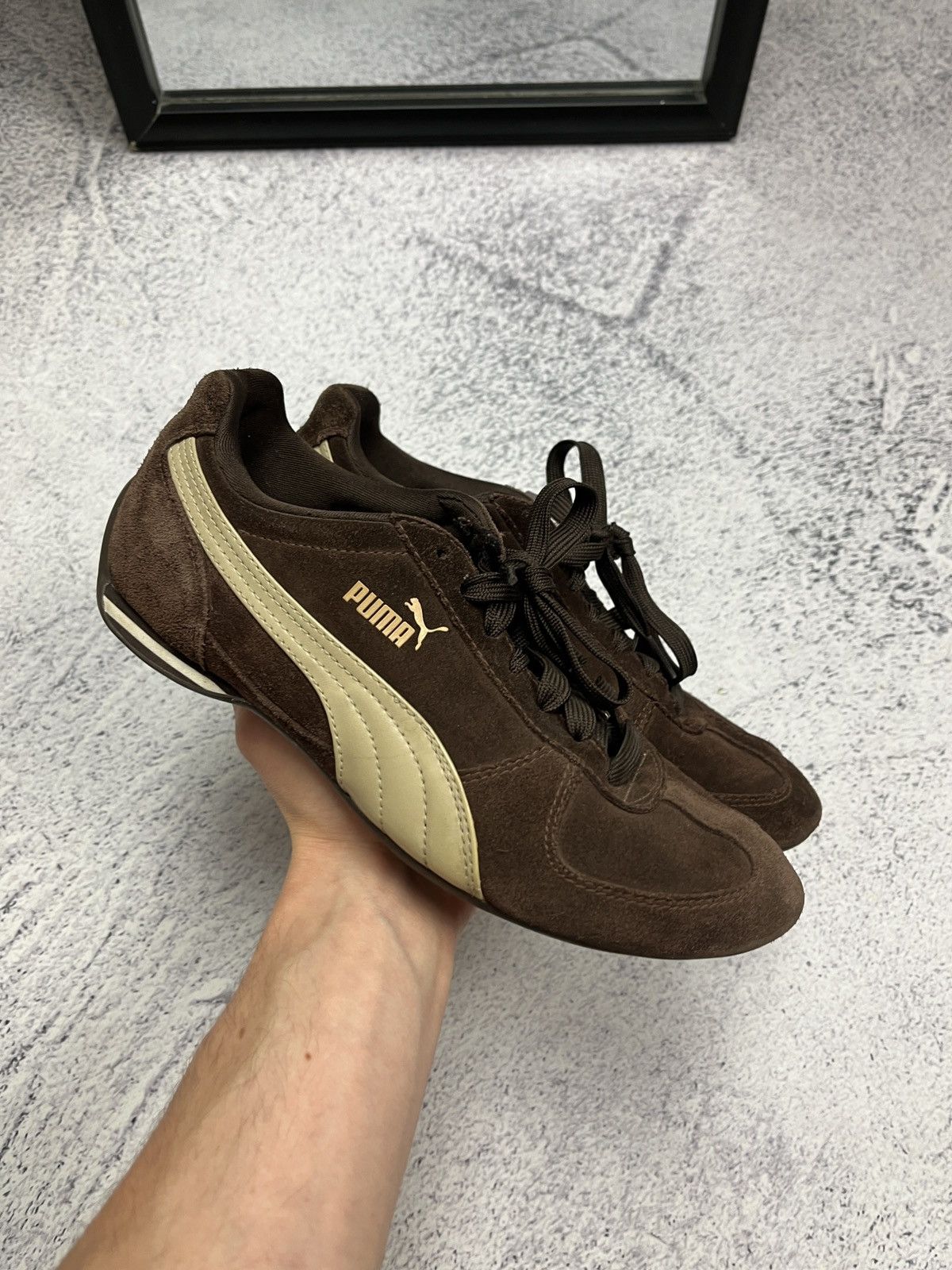Puma Puma Speedcat Brown Vintage 90’s Sneakers Y2K Hype Japanese Size US 7 / IT 37 - 3 Thumbnail