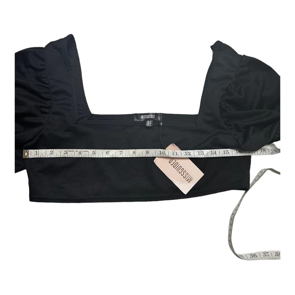 Designer Missguided l NWT Black Milk Maid Puff Sleeve Crop Size 12 Size XL / US 12-14 / IT 48-50 - 4 Thumbnail