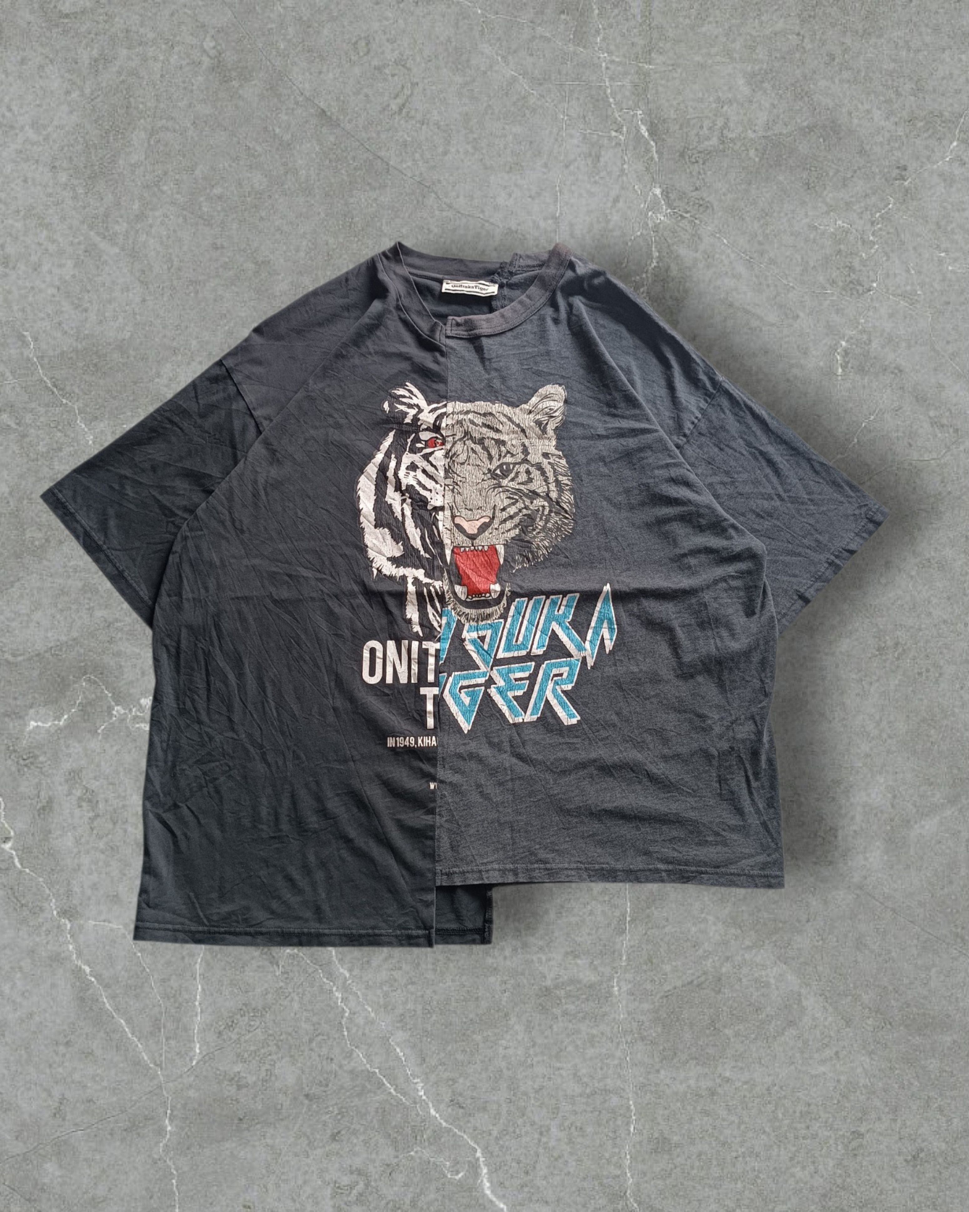 Onitsuka Tiger Onitsuka Tiger Short Sleeve Cut & Sew T-Shirt Size US XL / EU 56 / 4 - 1 Thumbnail