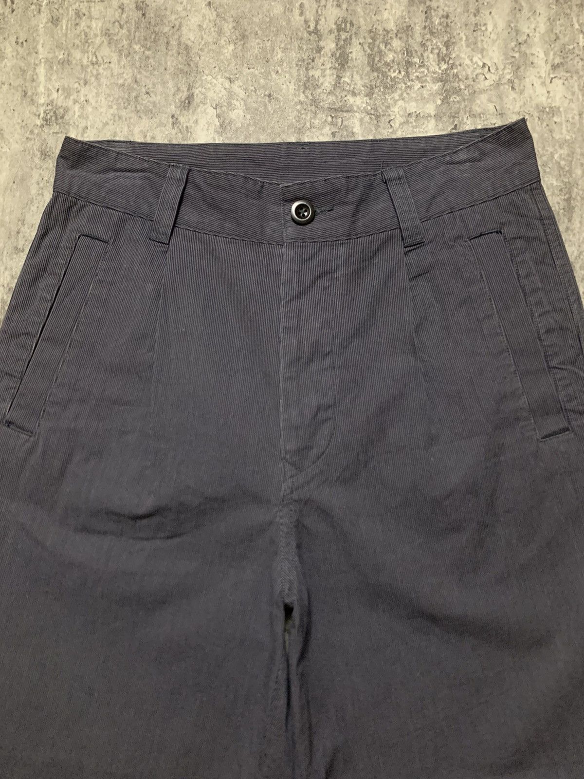 Margaret Howell Margaret Howell Pin Stripes Single Pleats Wide Baggy Pant Size US 29 - 3 Thumbnail