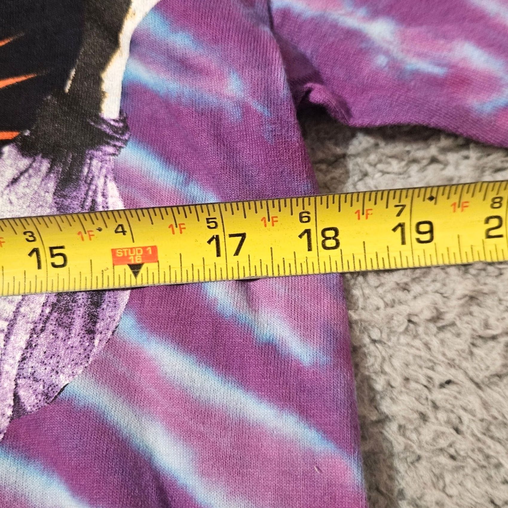 Vintage VINTAGE Janis Joplin Sundog Tie Dye Kozmic Blues Y2K 2000 T Shirt Small Purple Mens Size US S / EU 44-46 / 1 - 7 Thumbnail