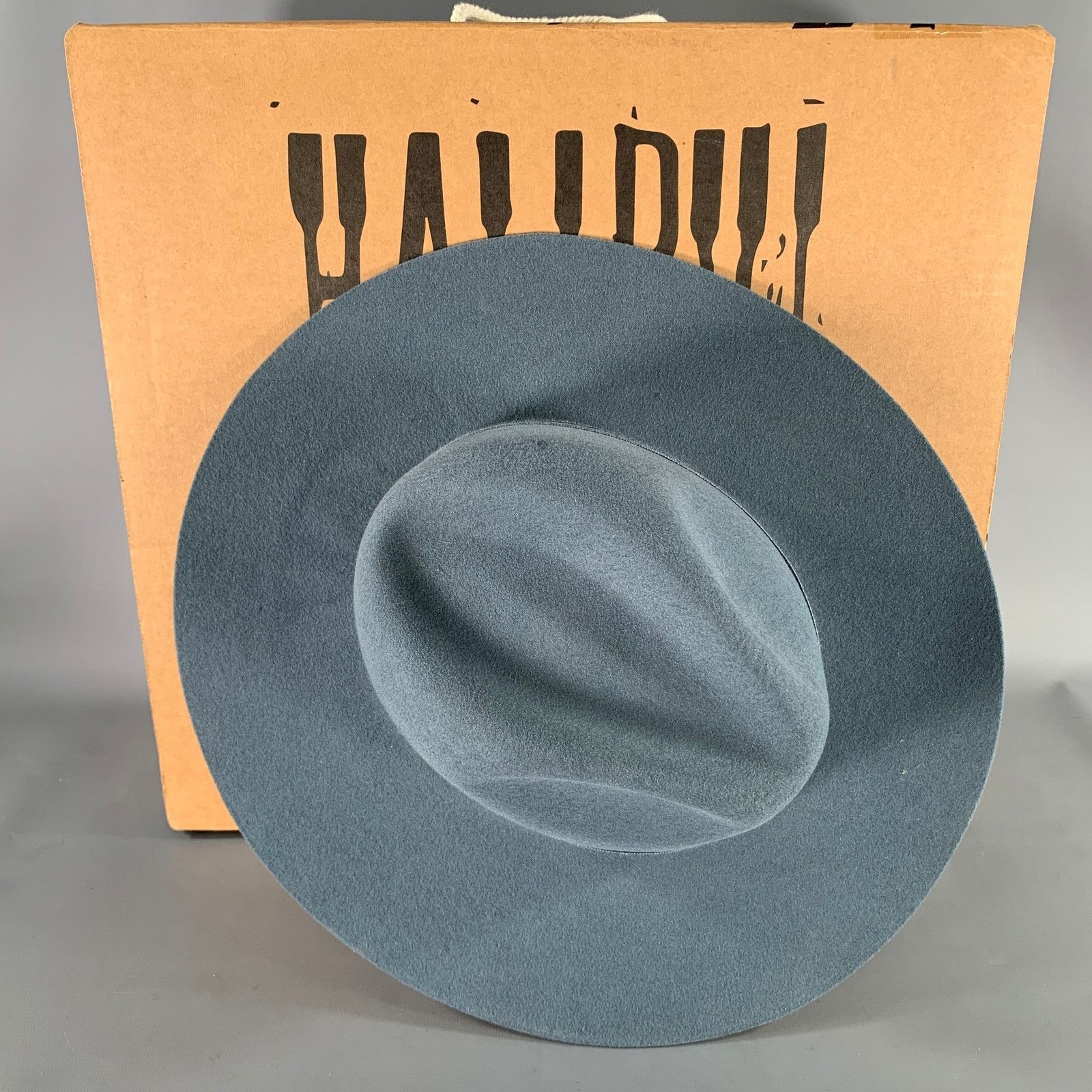 Other HAMPUI HATS Size 61 Grey Blue Felt Hats Size 44 - 6 Thumbnail