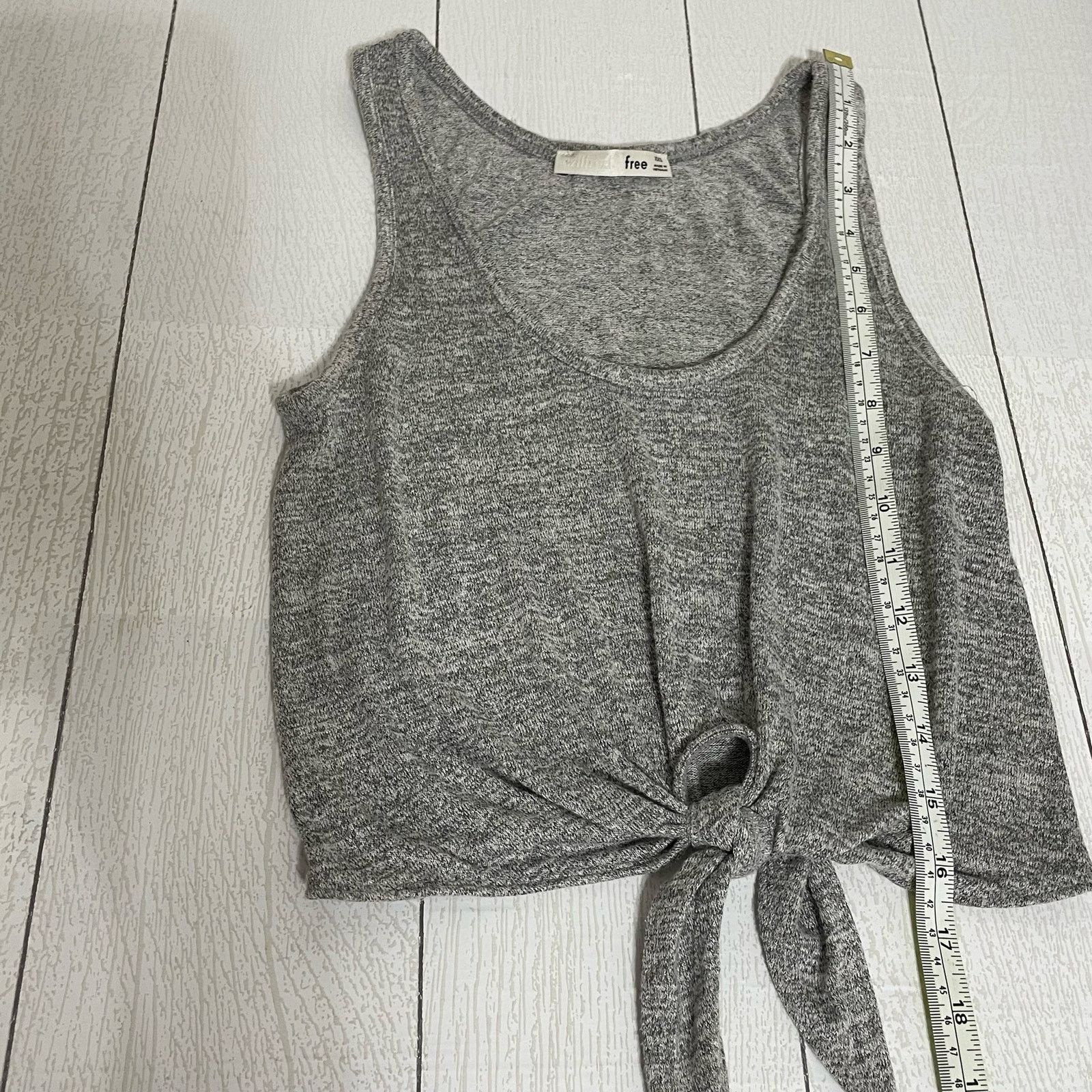 Other Wilfred Free Heather Gray Cropped Tie Front Tank Size XXS Size XXS / US 00 / IT 34 - 8 Thumbnail