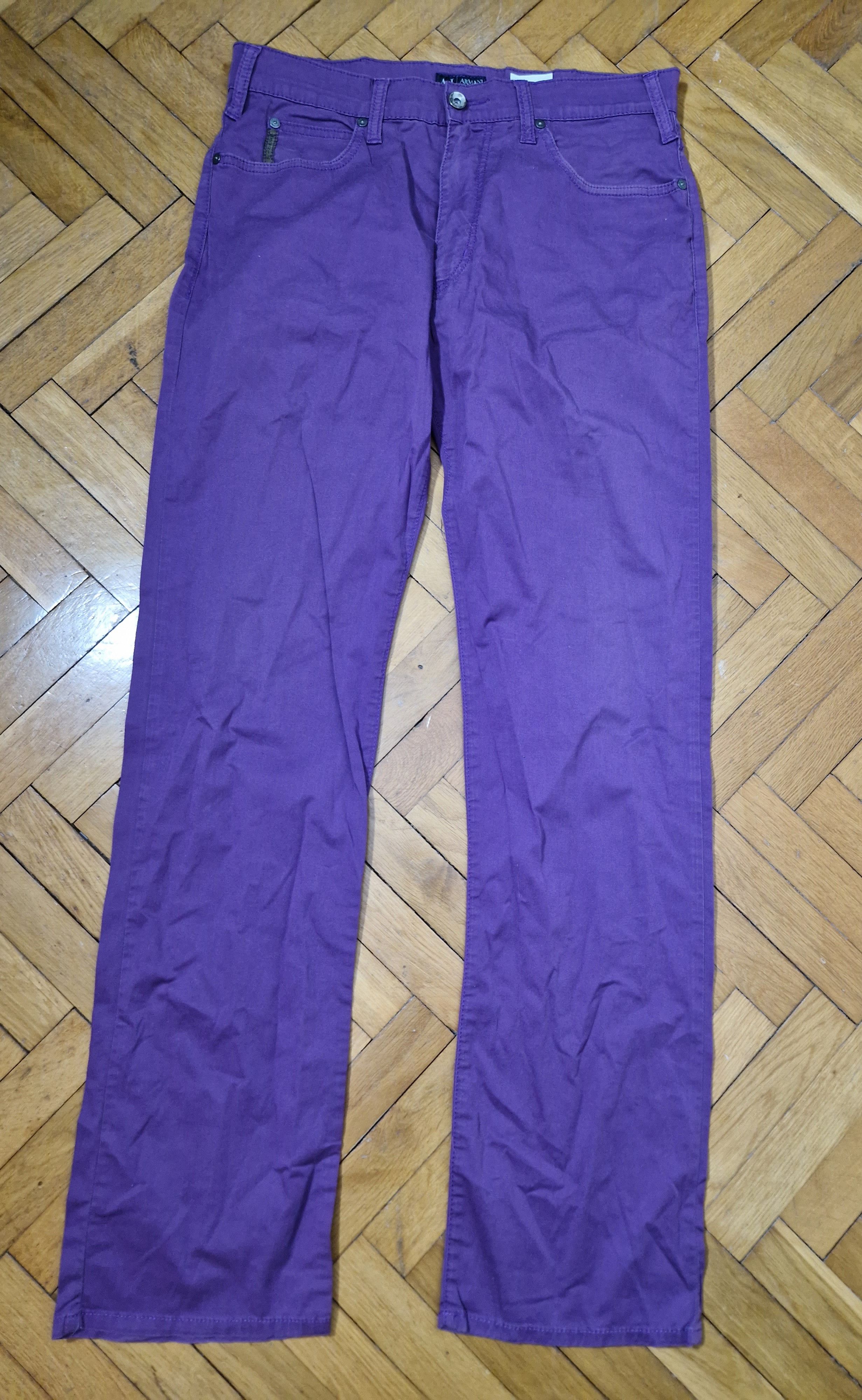 Armani Armani vintage purple pants Size 26" / US 2 / IT 38 - 2 Thumbnail