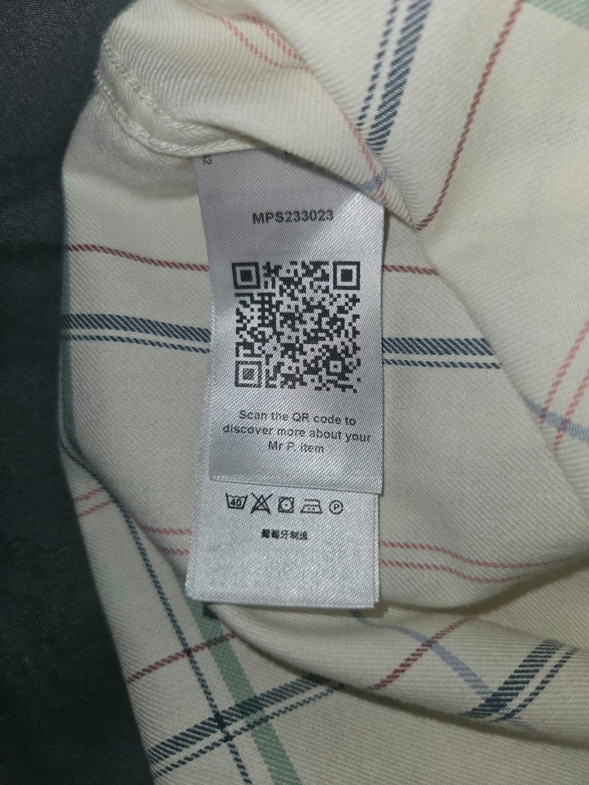Mr P. Checked Organic Cotton Twill Shirt Size US L / EU 52-54 / 3 - 4 Thumbnail