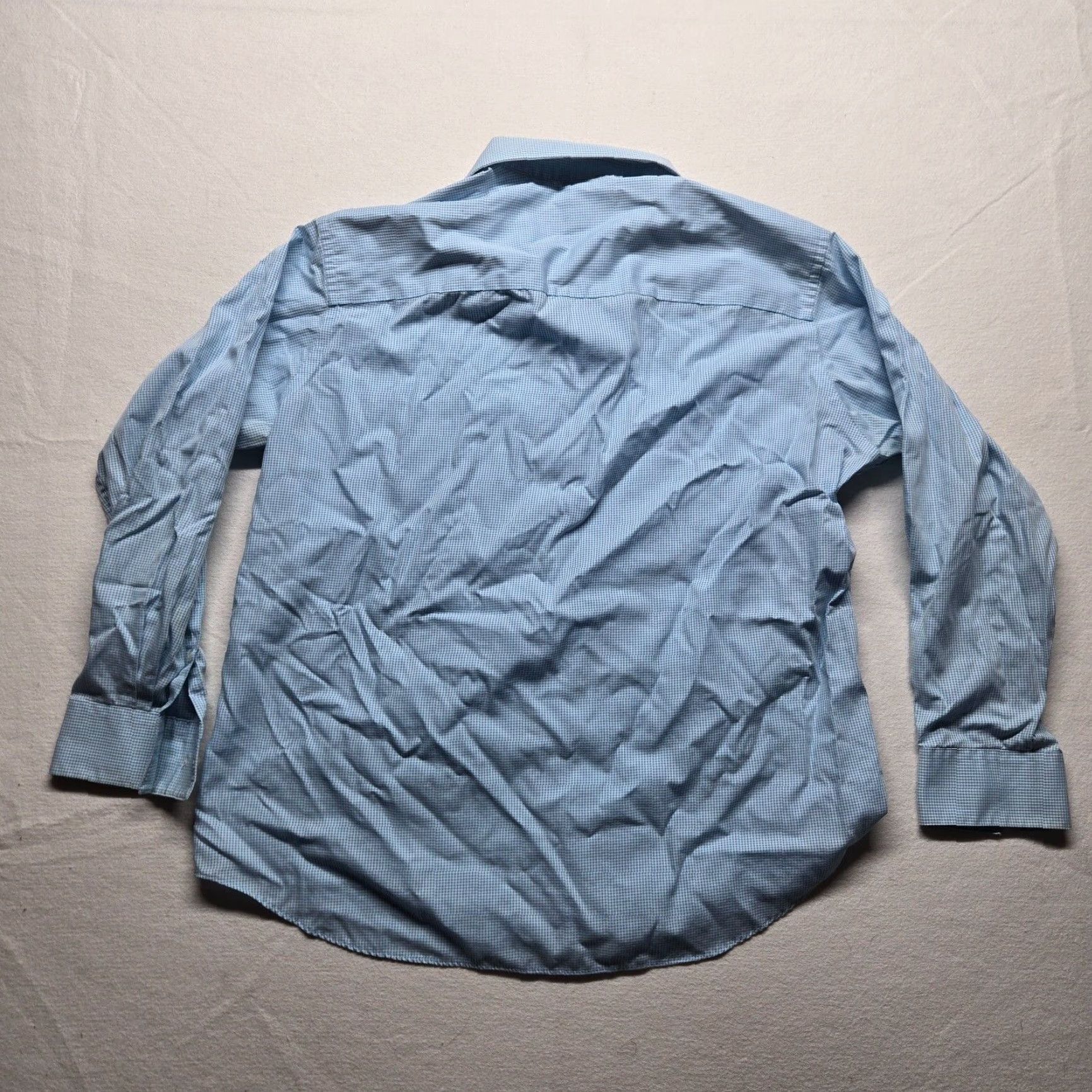 Kenneth Cole Kenneth Cole REACTION Blue Check Button Up Shirt Long Sleeve Adult Men's XL Size US XL / EU 56 / 4 - 7 Thumbnail