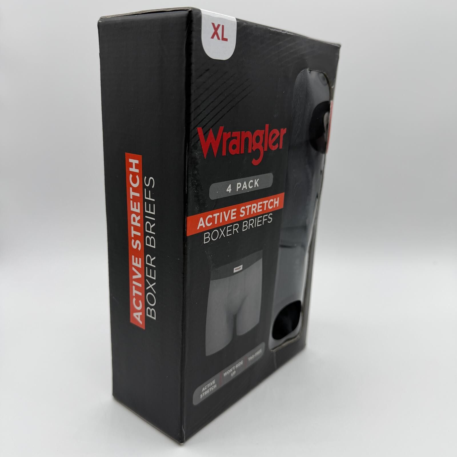 Wrangler Wrangler Men's Boxer Briefs 4 Pack Size X-Large XL Stretch Size ONE SIZE - 5 Thumbnail