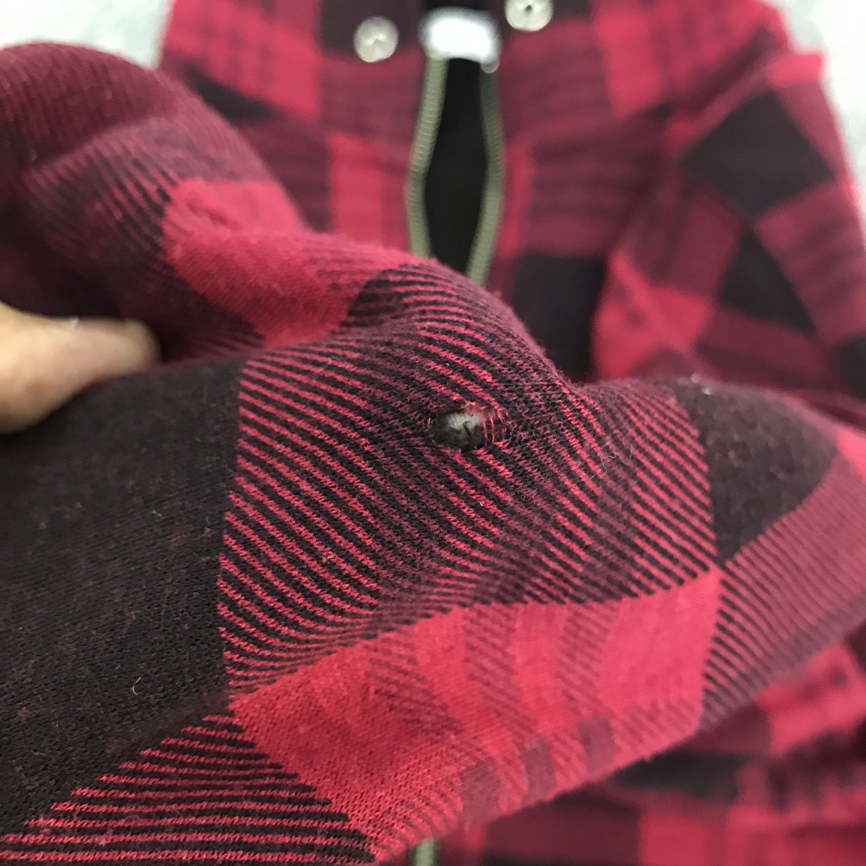 Japanese Brand moco moco jeans tartan hoodies K115B13 Size US M / EU 48-50 / 2 - 9 Thumbnail