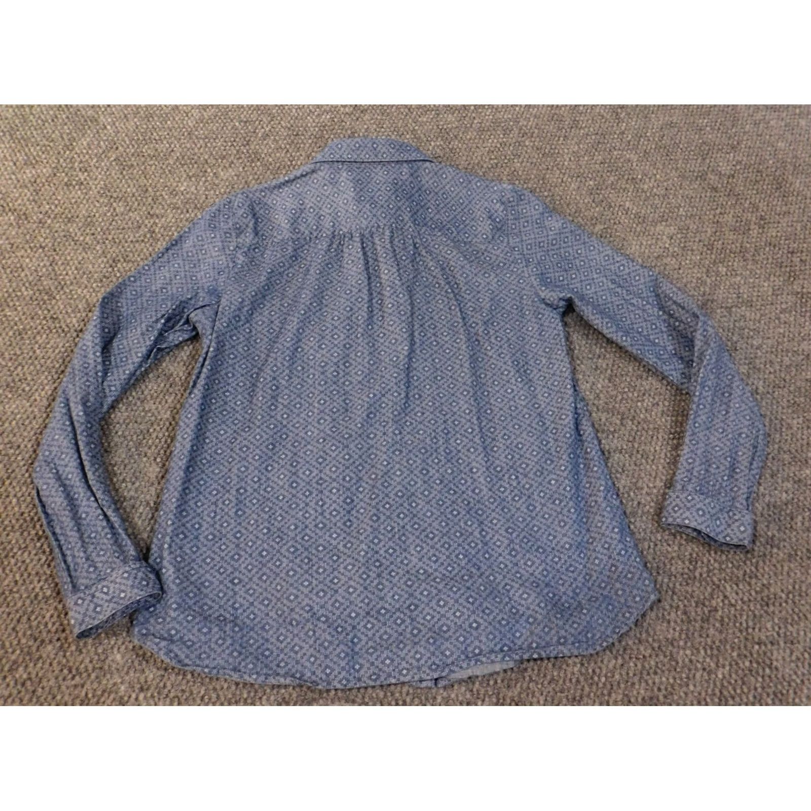 Ann Taylor Ann Taylor Loft Shirt Women Small Blue Plaid Button-Up Casual Long Sleeve breathable 100% Cotton Button-Up Top Size S / US 4 / IT 40 - 7 Thumbnail