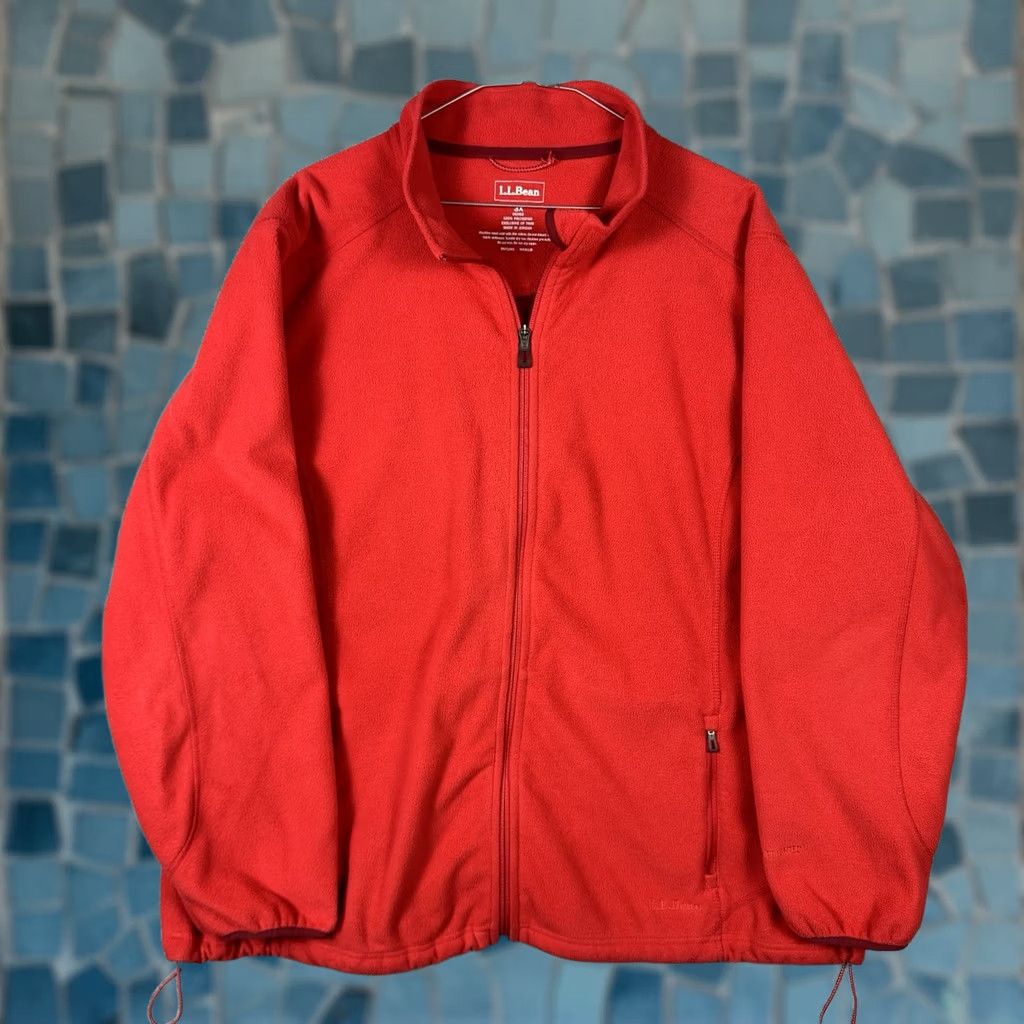 Vintage L.L. Bean Jacket Womens 3X Fleece Polartec Full Zip Synch Waist Outdoor Hike Red 0GCG2 Mens Womens Girls Boys Size XXL / US 16-18 / IT 52-54 - 1 Thumbnail