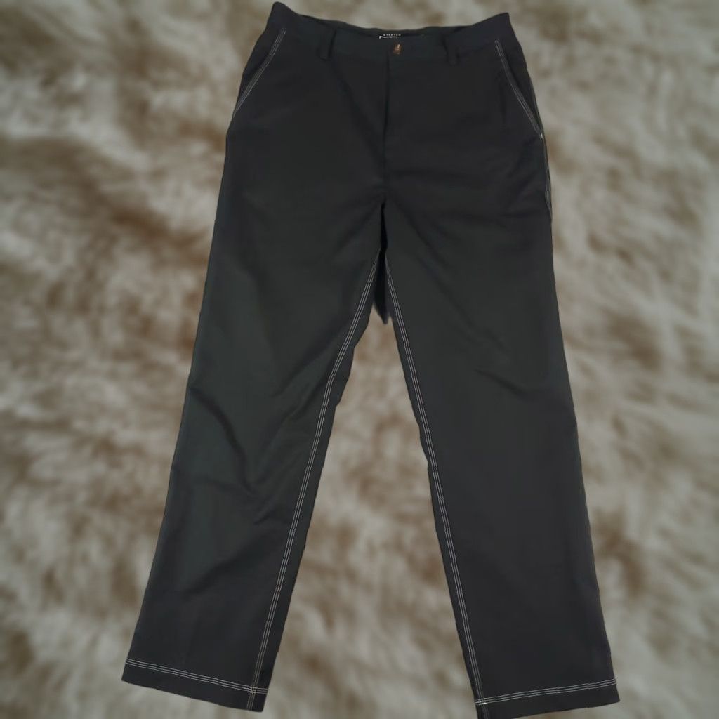 Adidas Adidas Chino Pants Mens 34x32 Black Flat Front Casual Golf Trousers Size US 34 / EU 50 - 1 Thumbnail