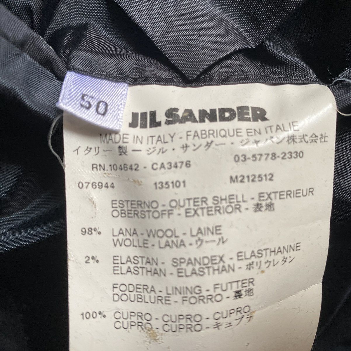Jil Sander Jil Sander Black/Blue Pinstriped Tailor Suit Set Size US 34 / EU 50 - 7 Thumbnail